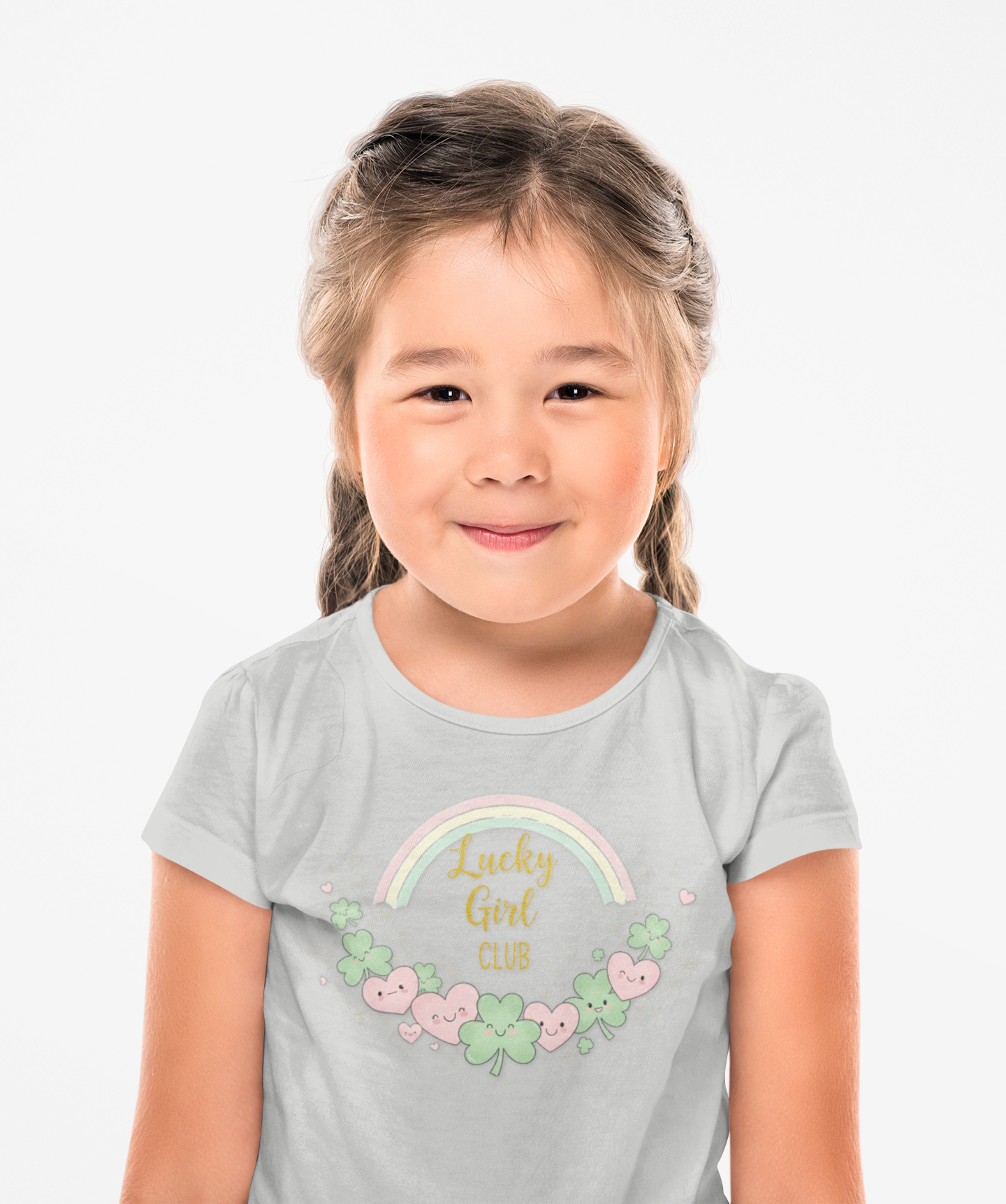 Lucky Girl Club Toddler Shirt, St Patrick’s Day Toddler Tee, Cute Shamrock Shirt for Girls, Lucky Clover Kids Shirt, Rainbow Lucky Tee product thumbnail image