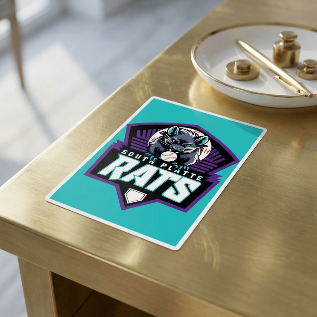 RATS Logo Magnet — Teal Background product thumbnail image RATS Logo Magnet — Teal Background product thumbnail image