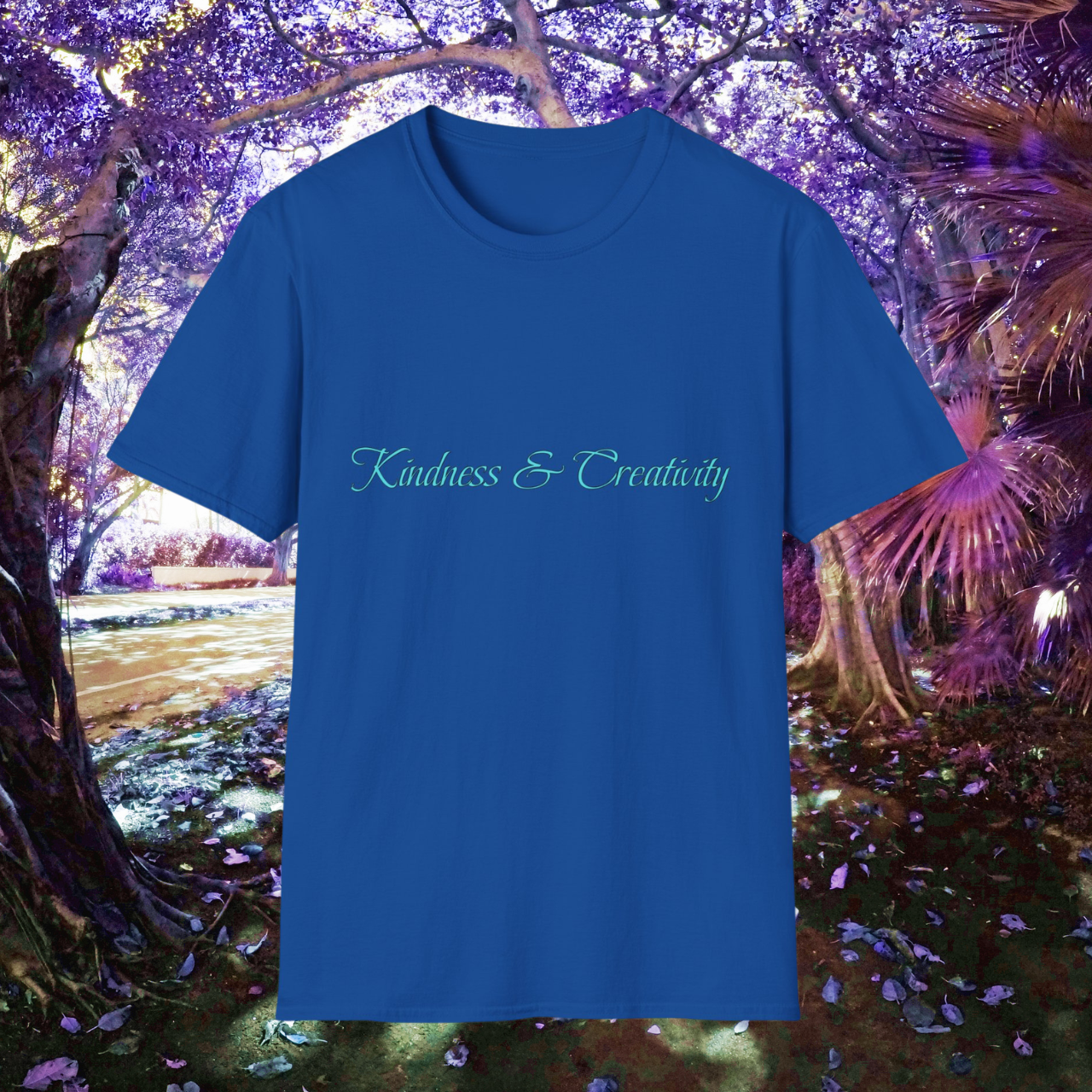 Kindness &amp; Creativity Inspiring Unisex Softstyle T-Shirt product thumbnail image