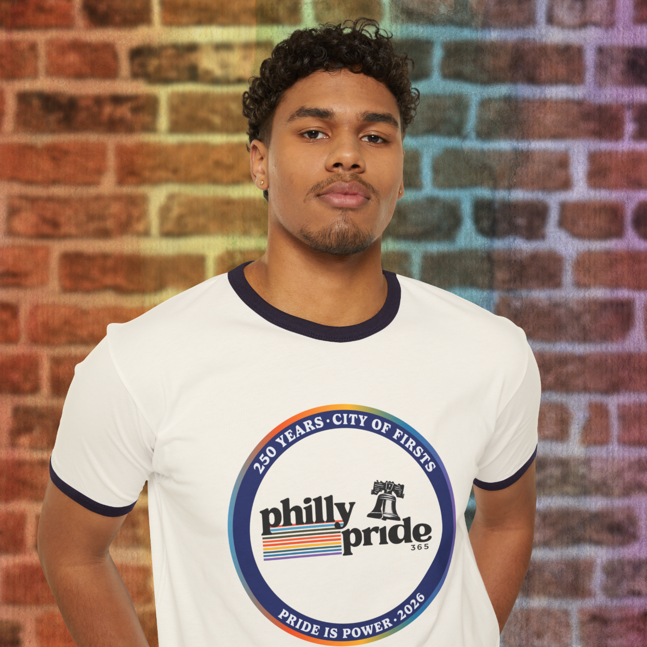 *2026 Limited Edition* Retro Style Philly "Pride is Power" T-Shirt product thumbnail image *2026 Limited Edition* Retro Style Philly "Pride is Power" T-Shirt product thumbnail image