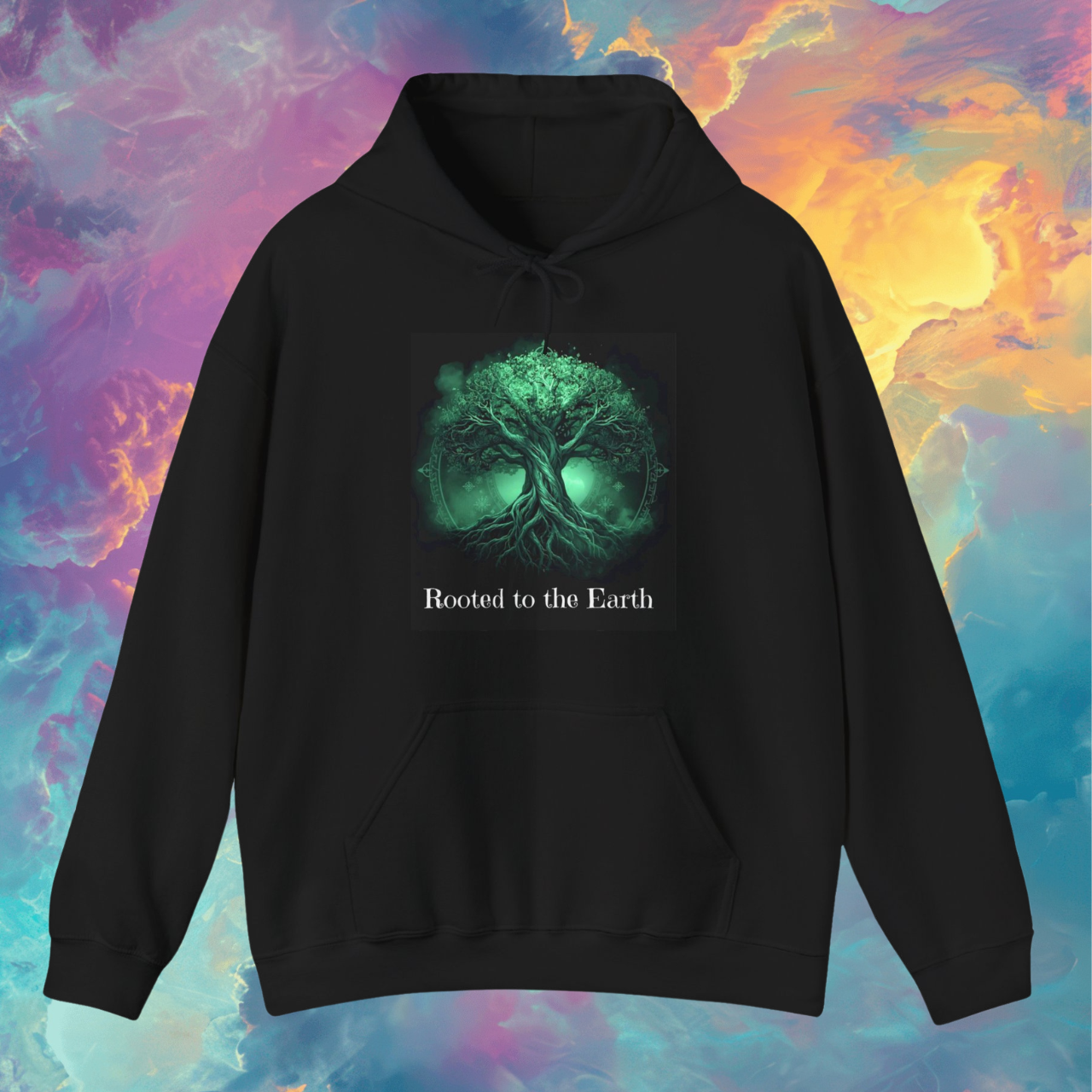 Rooted to the Earth Tree of Life Mystical Unisex Heavy Blend™ Hooded Sweatshirt product thumbnail image