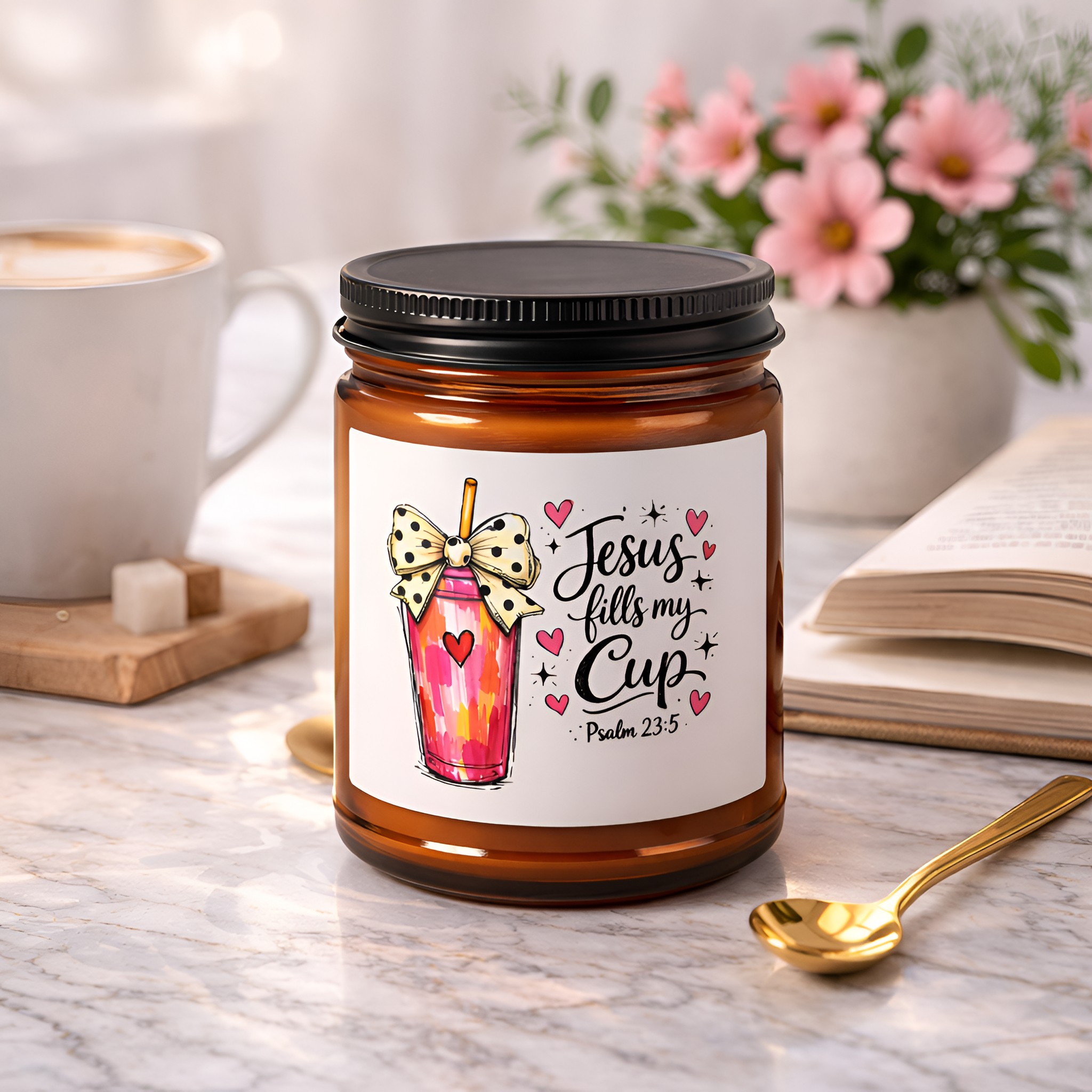 Jesus Fills My Cup Soy Candle product thumbnail image Jesus Fills My Cup Soy Candle product thumbnail image