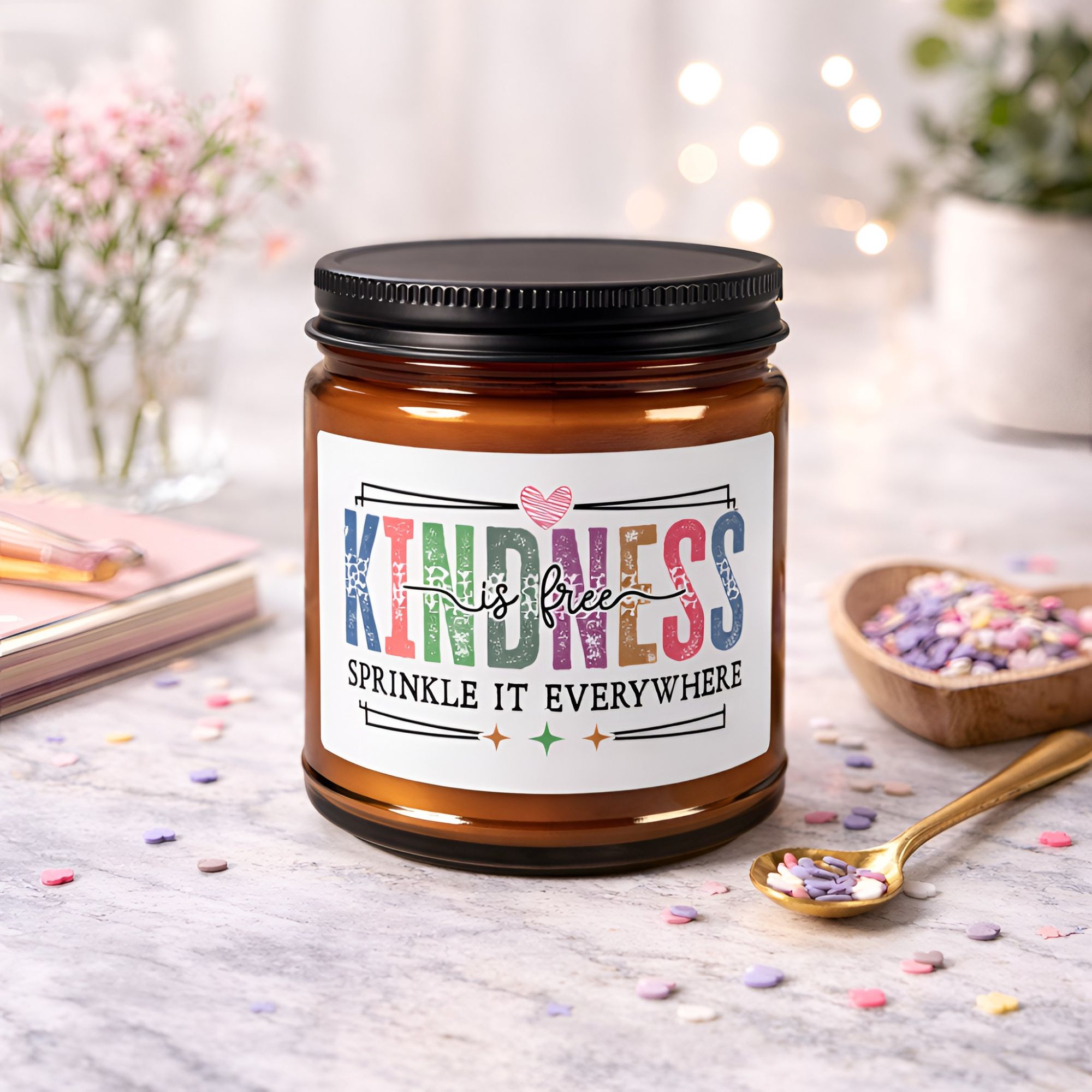 Kindness Sprinkle It Everywhere Soy Candle product thumbnail image Kindness Sprinkle It Everywhere Soy Candle product thumbnail image
