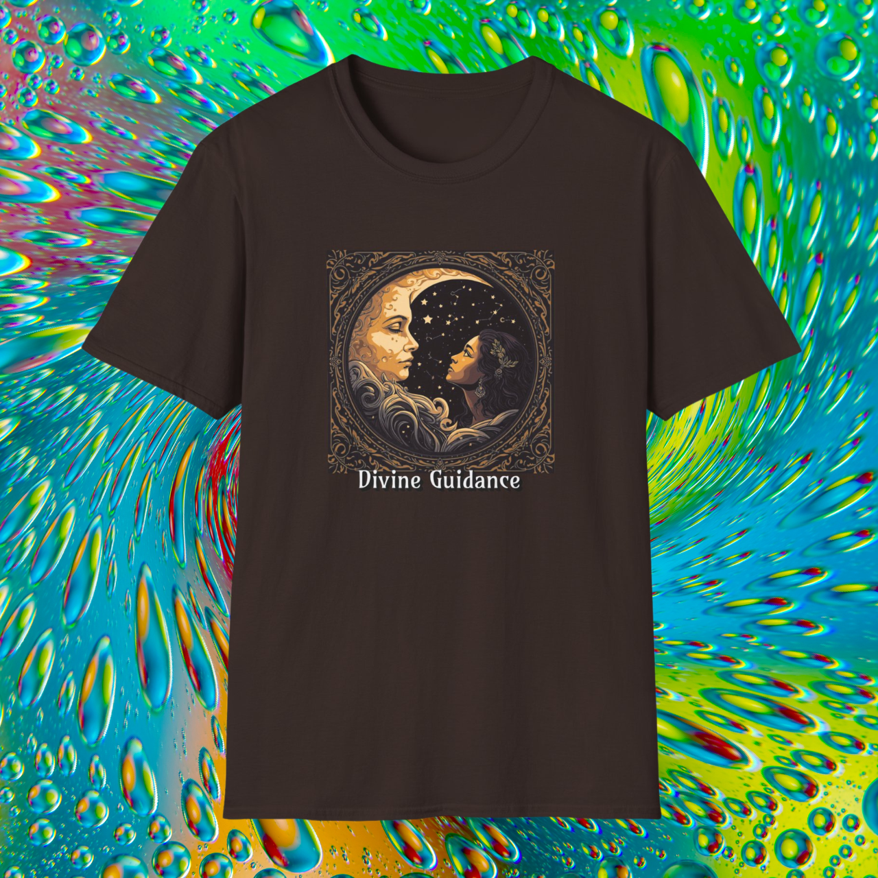 Divine Guidance Mystical Moon Unisex Softstyle T-Shirt