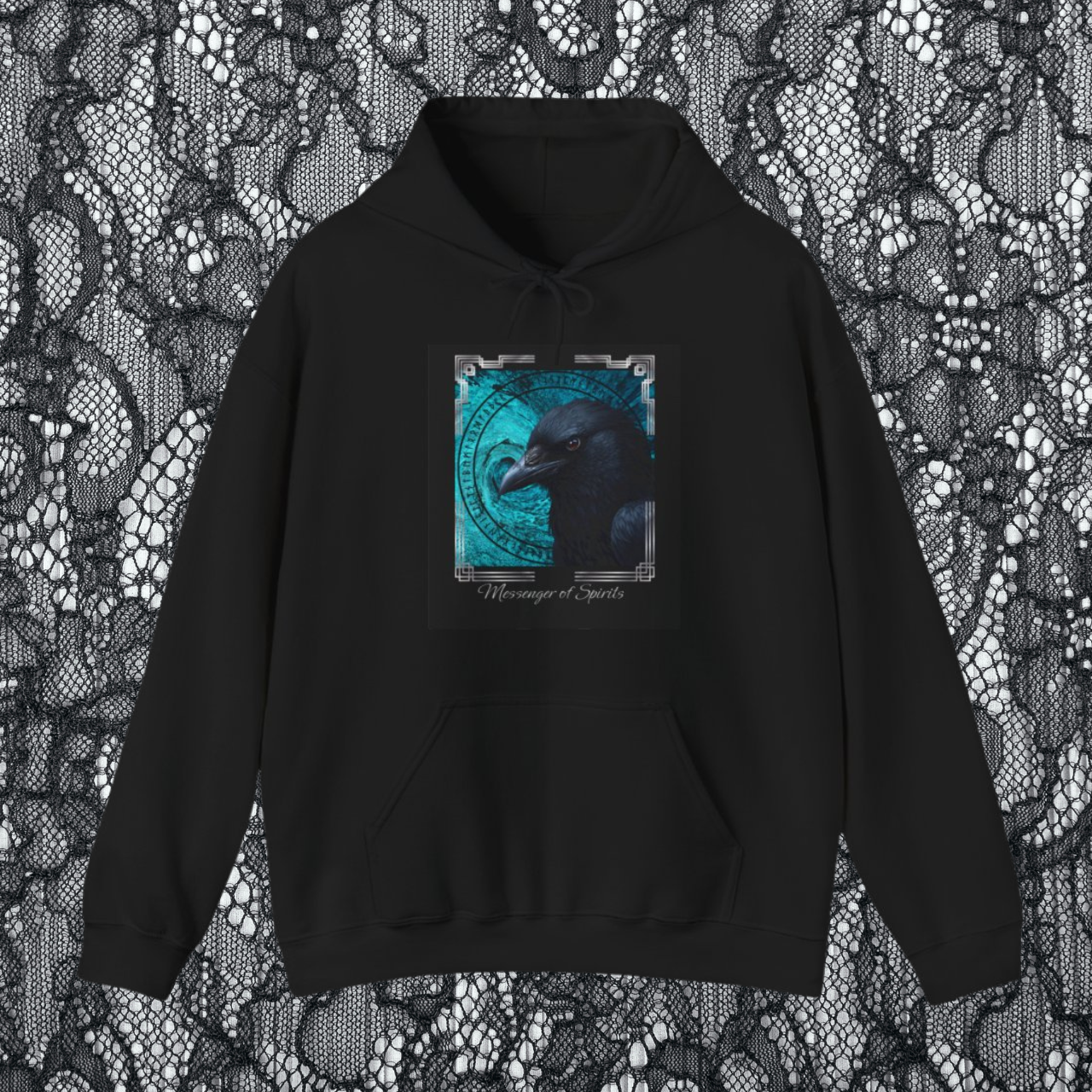Raven Magical Messenger of Spirits Unisex Heavy Blend™ Hooded Sweatshirt product thumbnail image Raven Magical Messenger of Spirits Unisex Heavy Blend™ Hooded Sweatshirt product thumbnail image