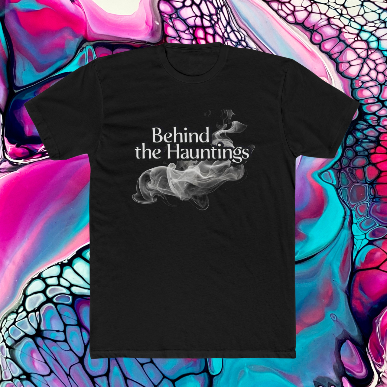 Behind the Hauntings Ghost and Paranormal Podcast Tee Tee