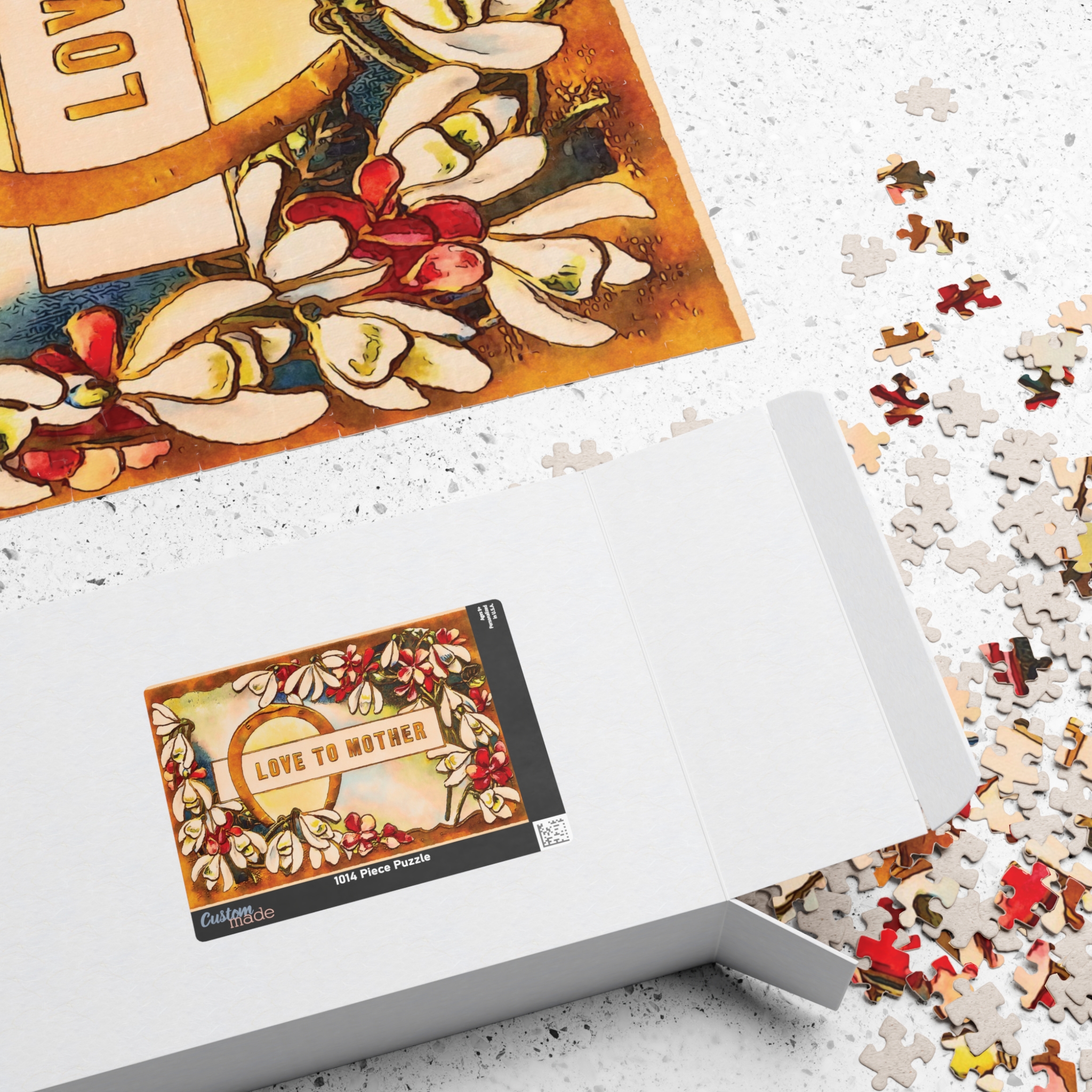 Mother's Day puzzle | vintage postcard art | 1000 pieces product thumbnail image