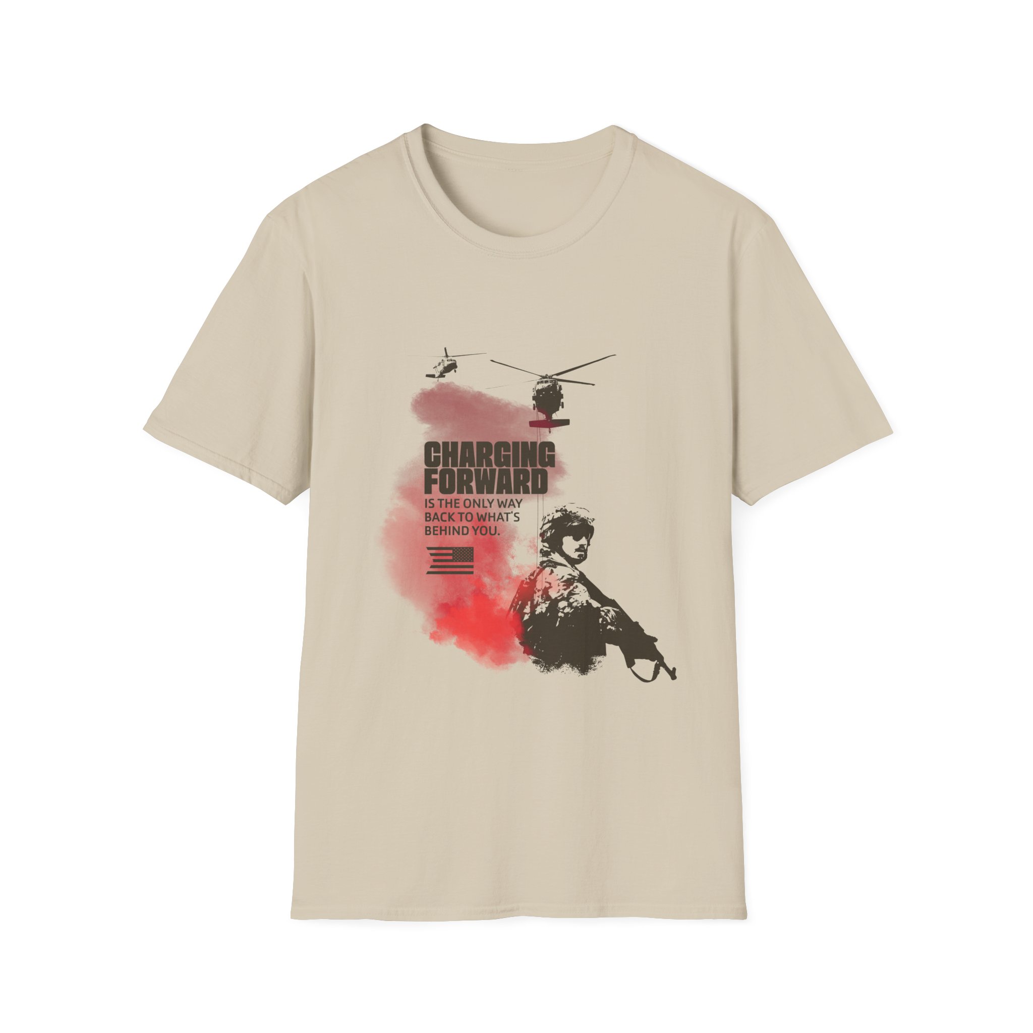 Charging Forward T-Shirt | Lightweight Cotton Tee product thumbnail image