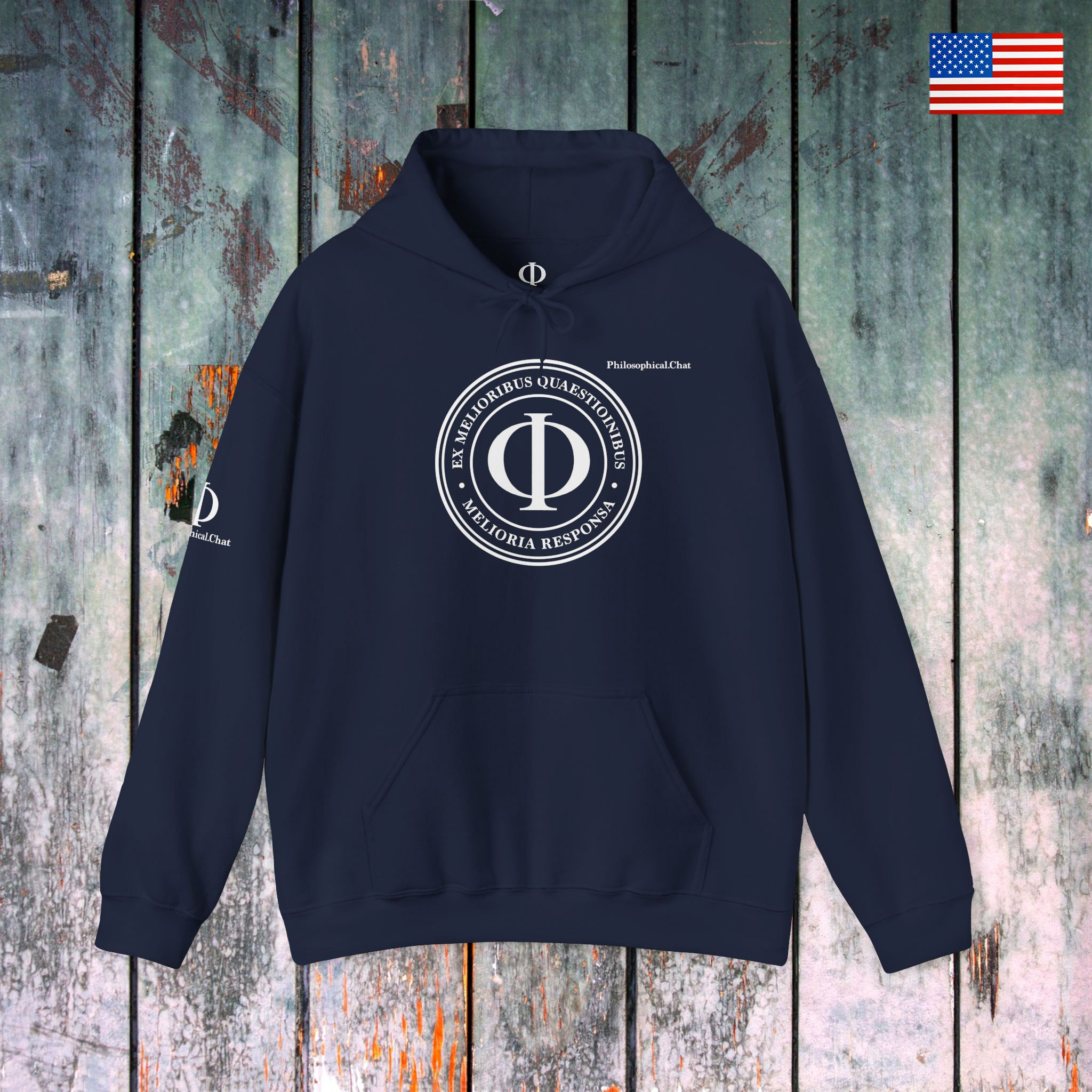 Philosophical Moto, US Stock - Unisex Heavy Blend™ Hooded Sweatshirt product thumbnail image Philosophical Moto, US Stock - Unisex Heavy Blend™ Hooded Sweatshirt product thumbnail image