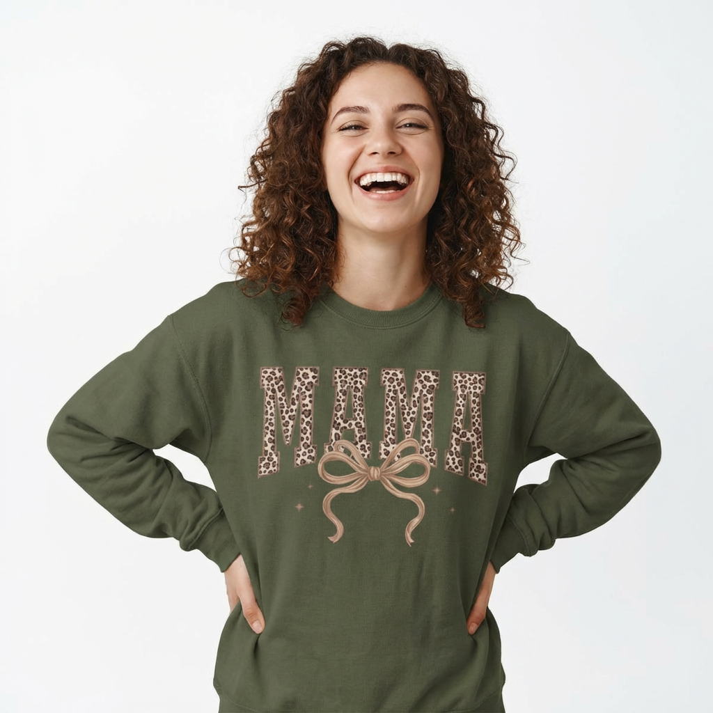 Leopard Mama- Unisex Heavy Blend™ Crewneck Sweatshirt product thumbnail image Leopard Mama- Unisex Heavy Blend™ Crewneck Sweatshirt product thumbnail image