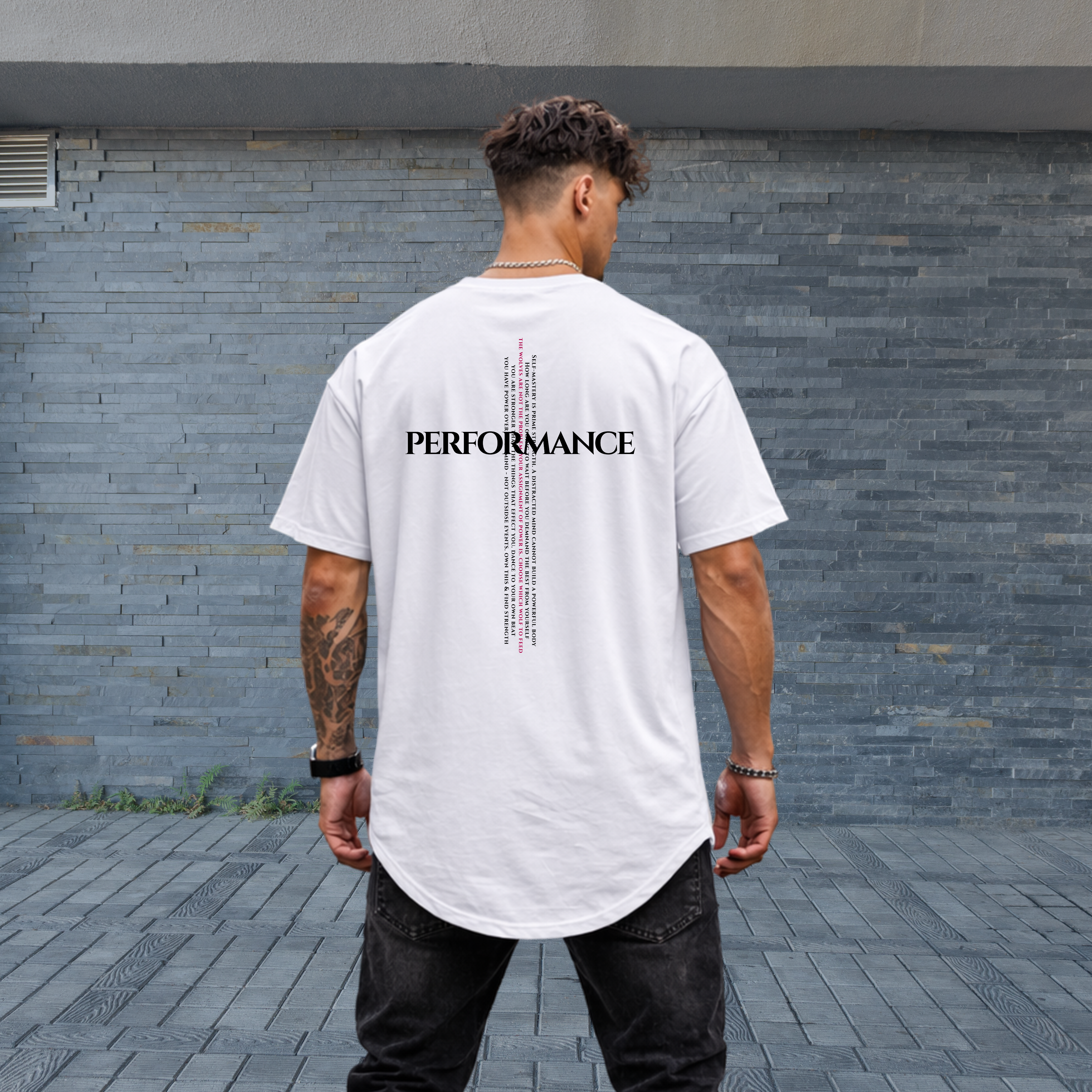 Performance Cross Tee - Men's Curved Hem Jersey T-Shirt product thumbnail image