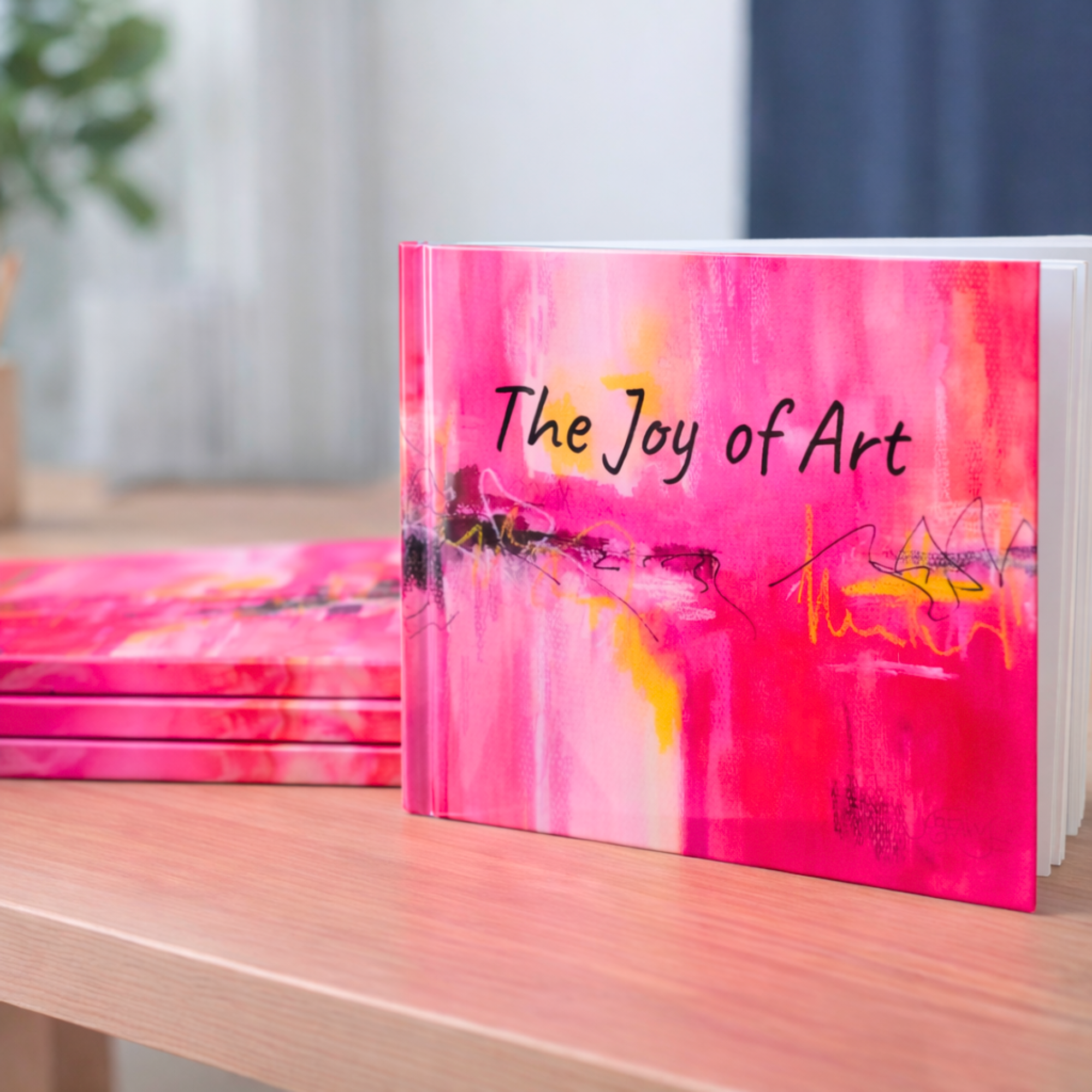 Artists Sketch Book  - 'The Joy of Art' - Joy Fahey artwork on a hardback sketch/journal 