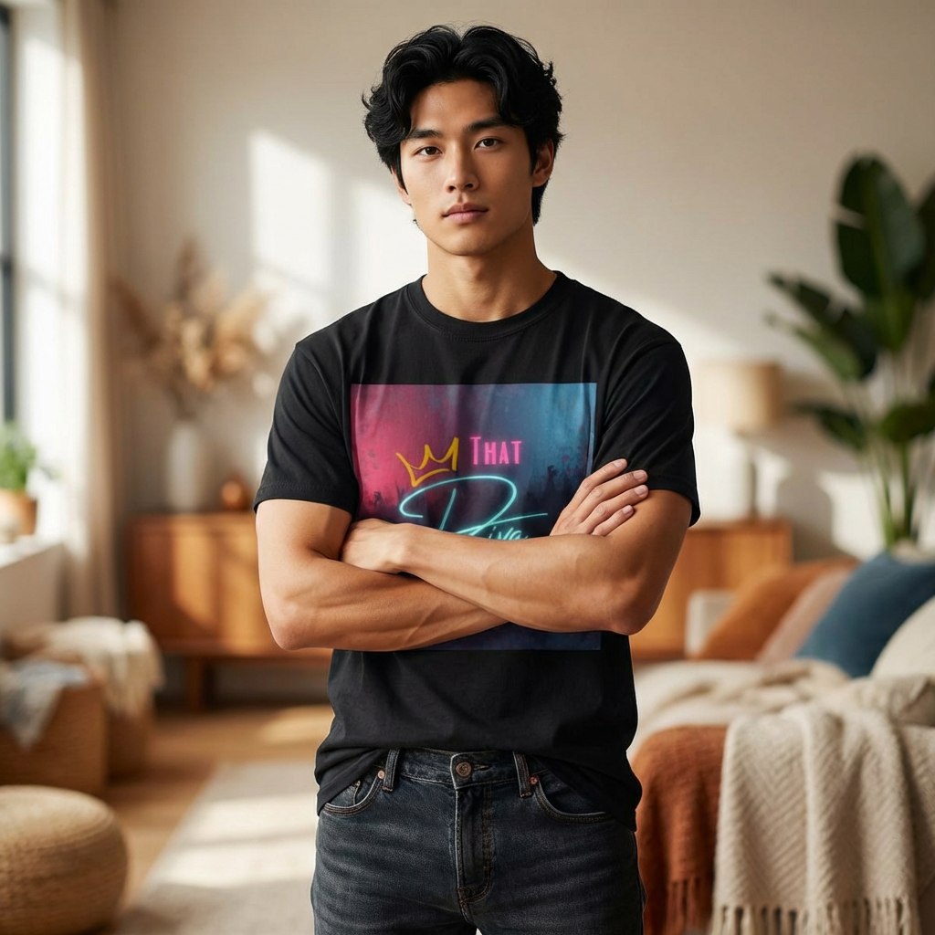 Unisex Garment-Dyed Logo T-shirt