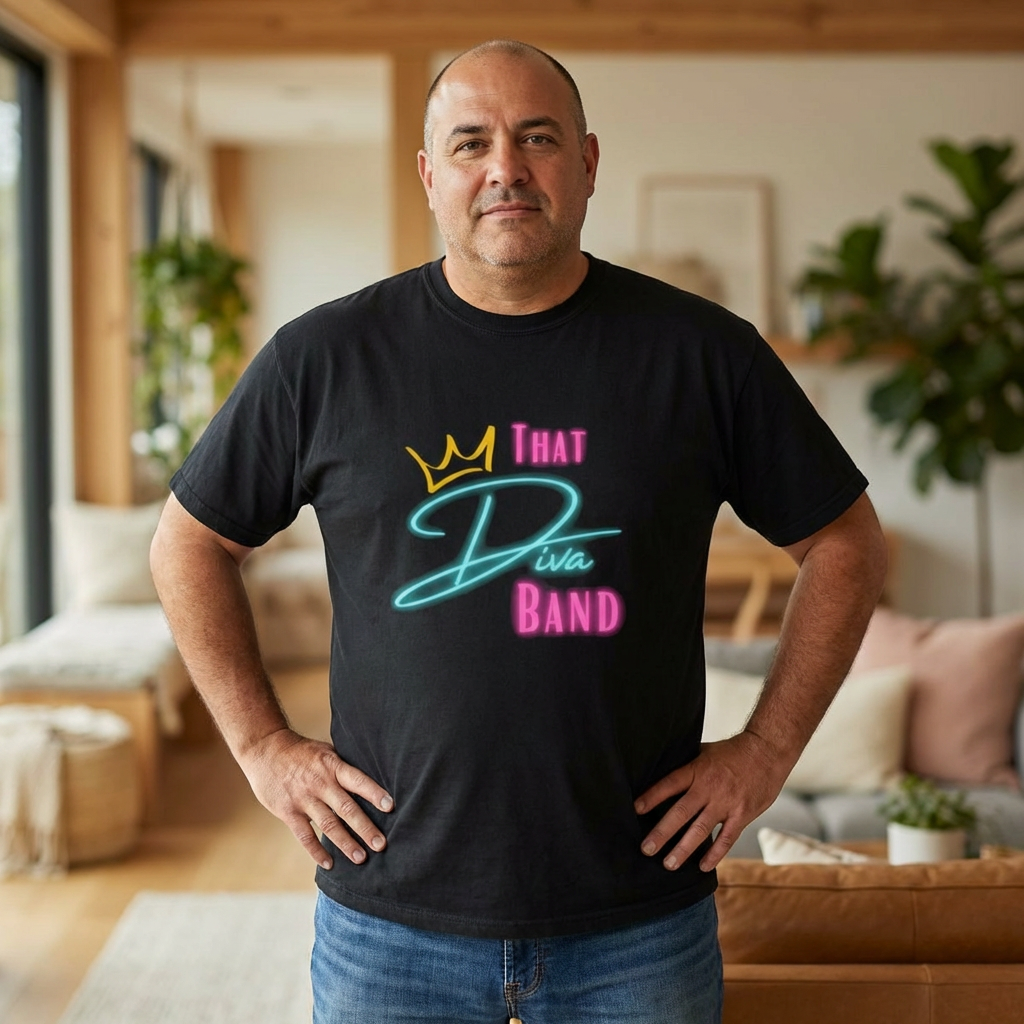 That Diva Band T-Shirt — Retro Pastel Crown Tee product thumbnail image