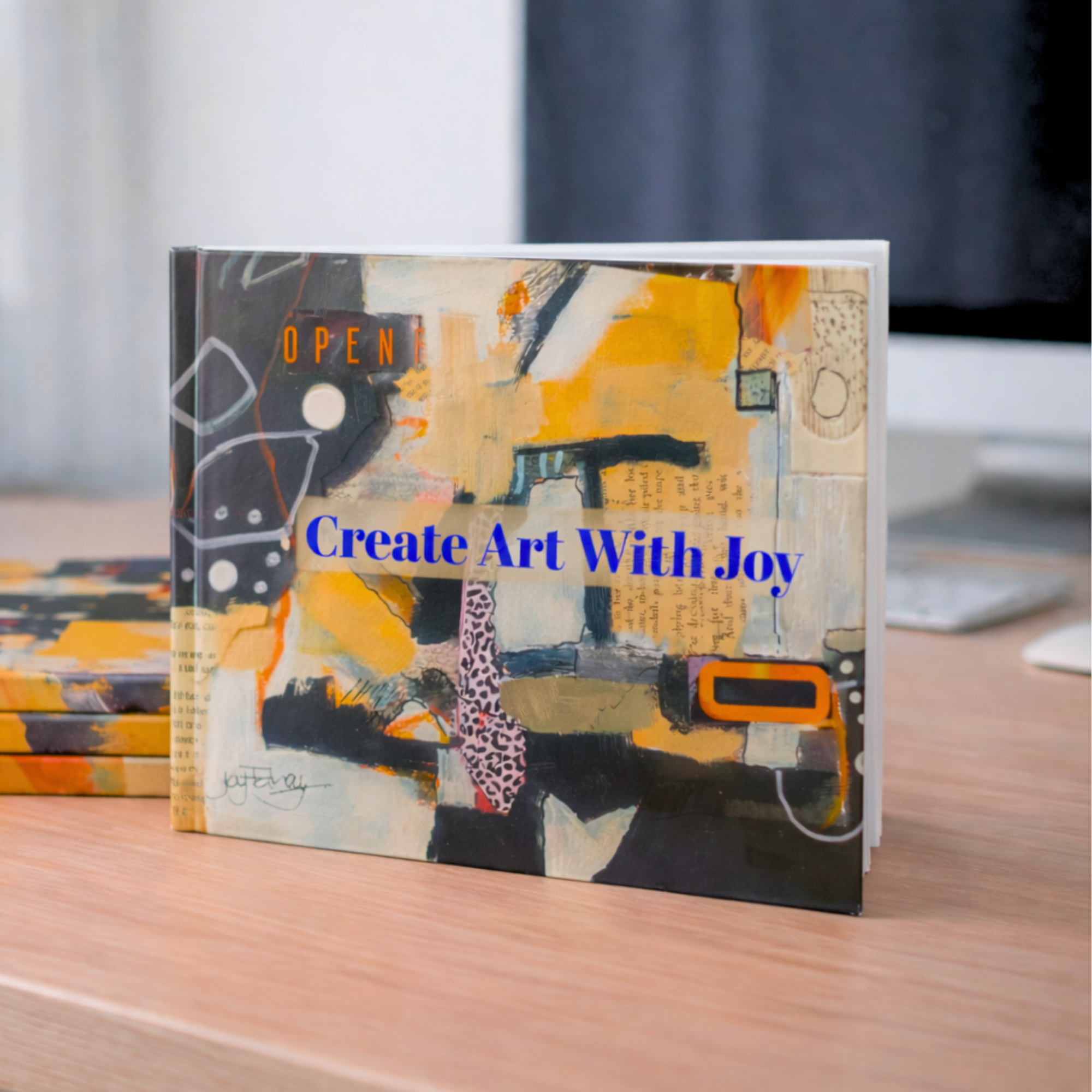 Artists Sketch Book - 'Create Art With Joy' - Joy Fahey artwork on a hardback sketchbook/journal product thumbnail image Artists Sketch Book - 'Create Art With Joy' - Joy Fahey artwork on a hardback sketchbook/journal product thumbnail image