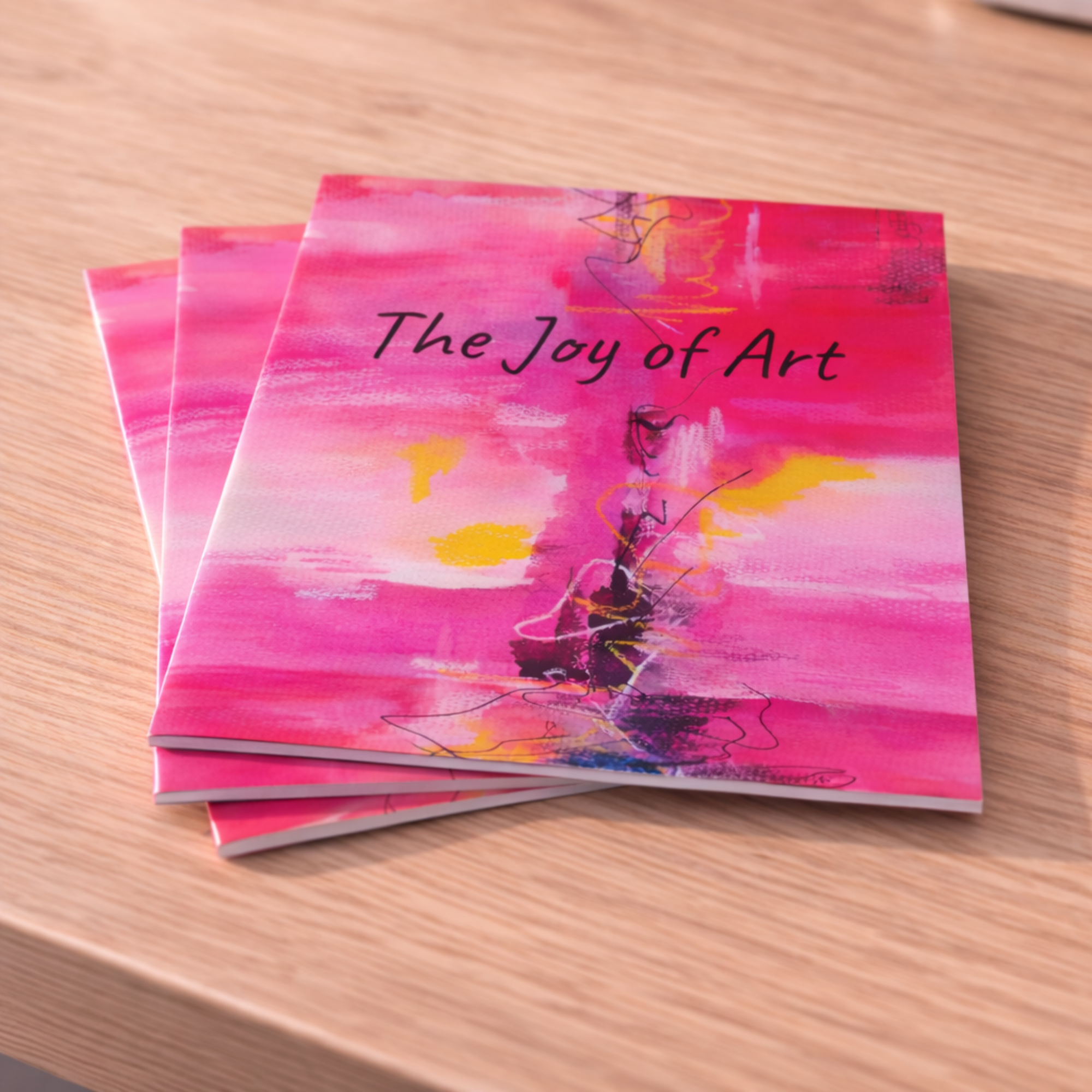 Sketch Book - 'The Joy of Art' - Joy Fahey artwork on a paperback sketchbook