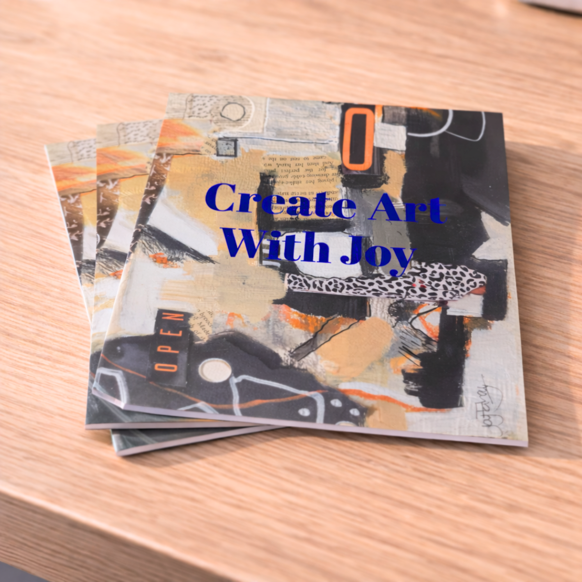Sketch Book - 'Create Art With Joy' - Joy Fahey artwork on a paperback sketchbook product thumbnail image