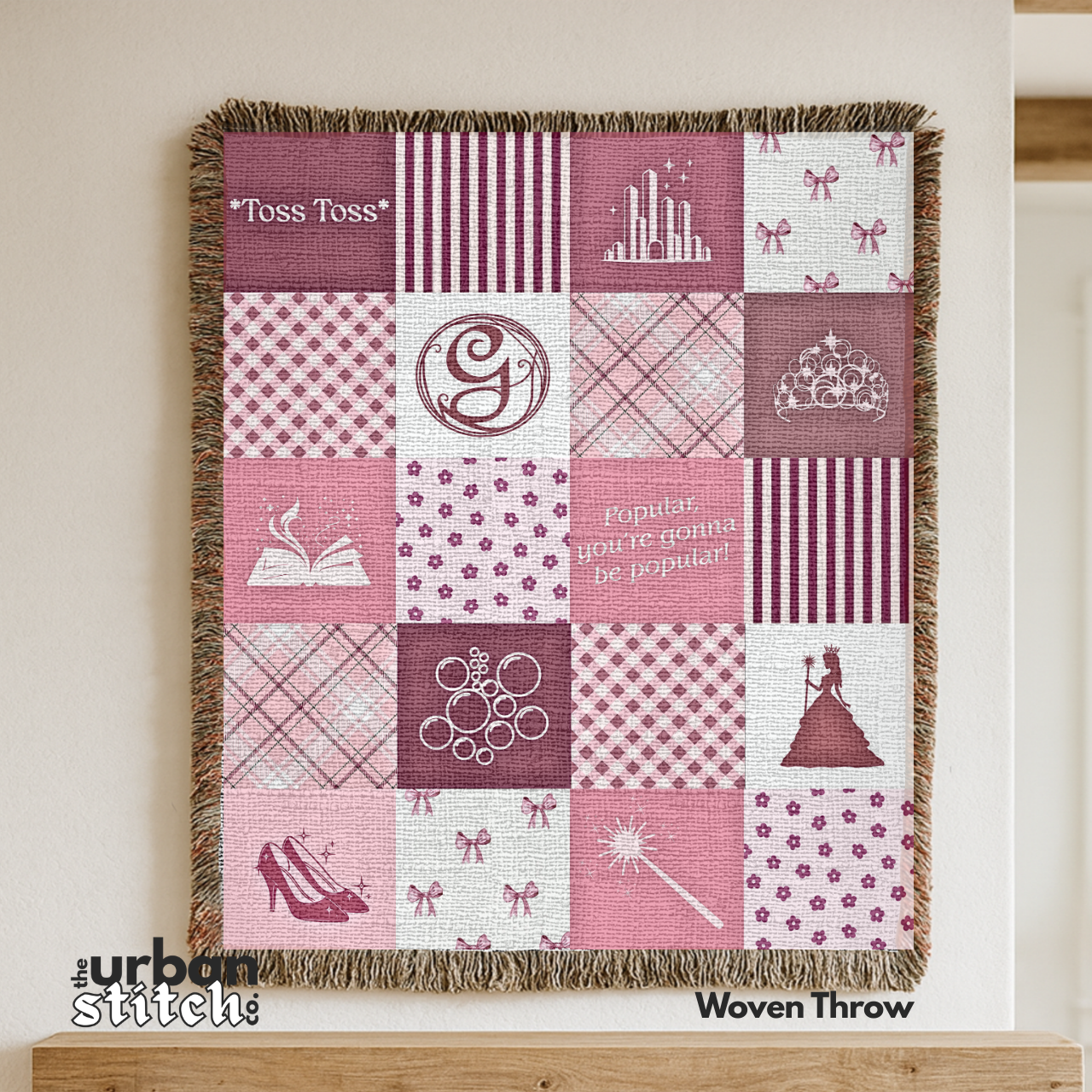 Glinda: Wicked-Inspired Throw Blanket product thumbnail image Glinda: Wicked-Inspired Throw Blanket product thumbnail image