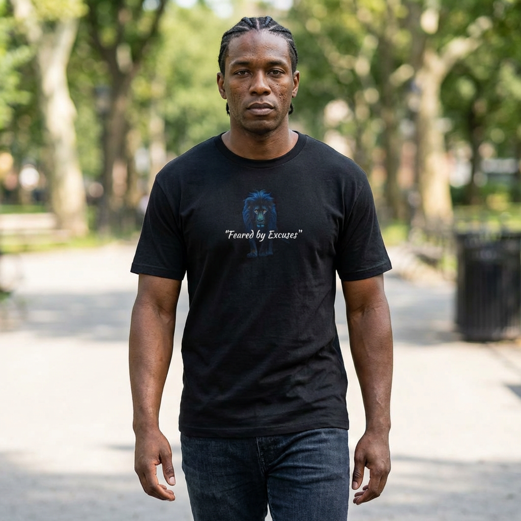 7 Lion "Feared by Excuses" Oversized Box Tee product thumbnail image 7 Lion "Feared by Excuses" Oversized Box Tee product thumbnail image