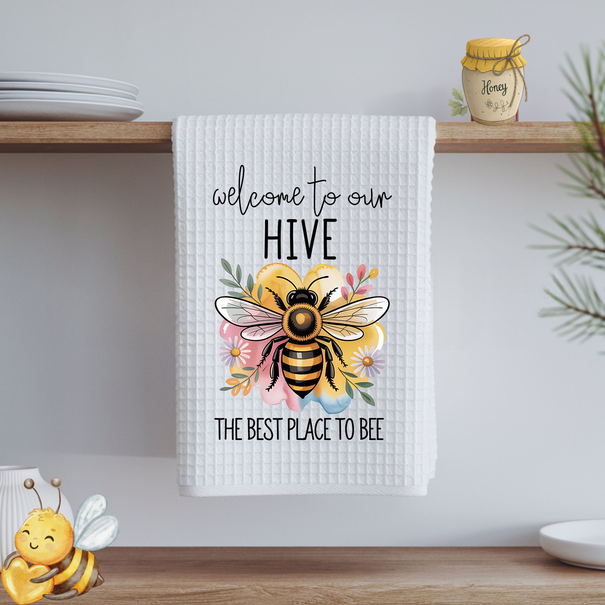 Welcome to Our Hive Tea Towel product thumbnail image Welcome to Our Hive Tea Towel product thumbnail image