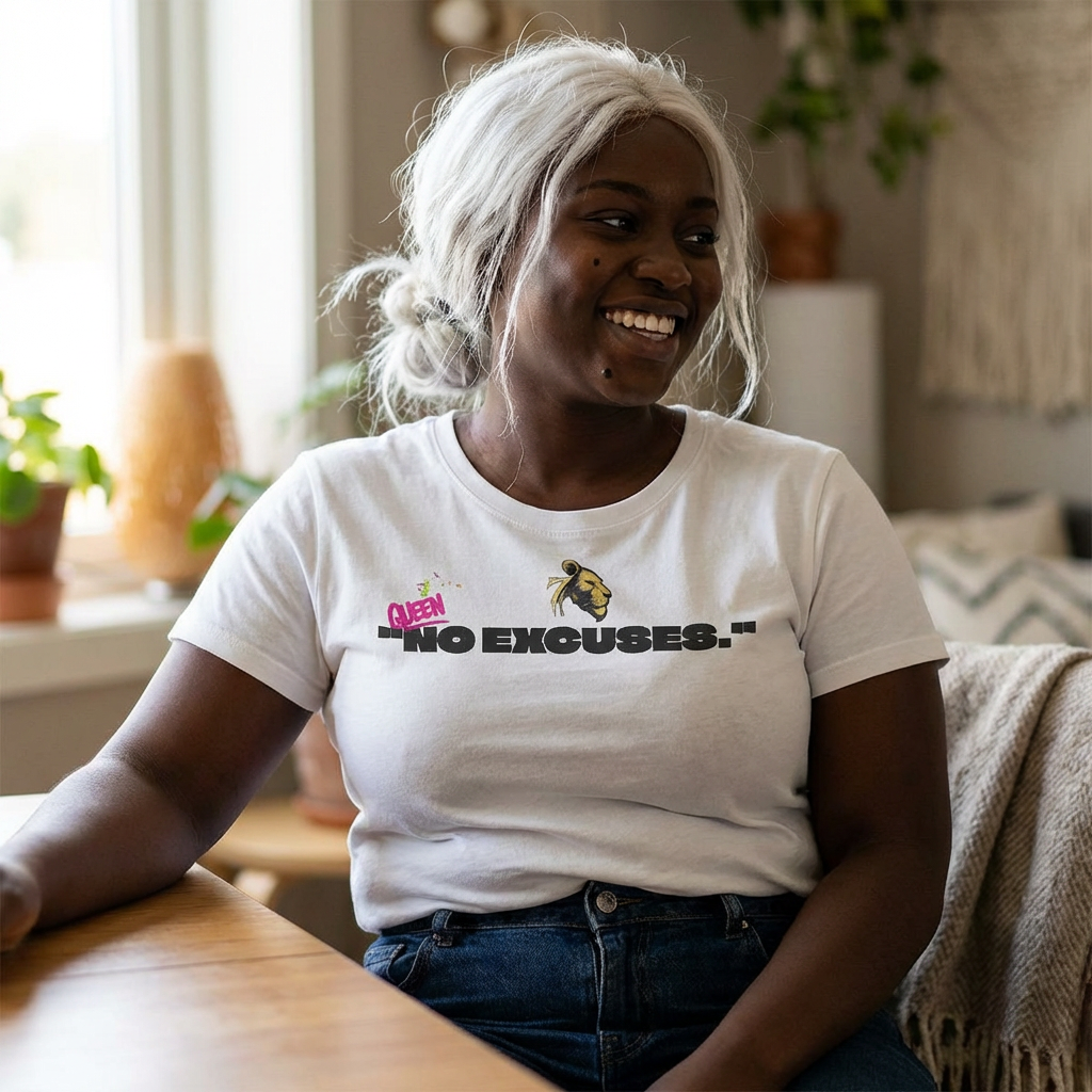 7 Lioness "NO EXCUSES" Baby Tee product thumbnail image