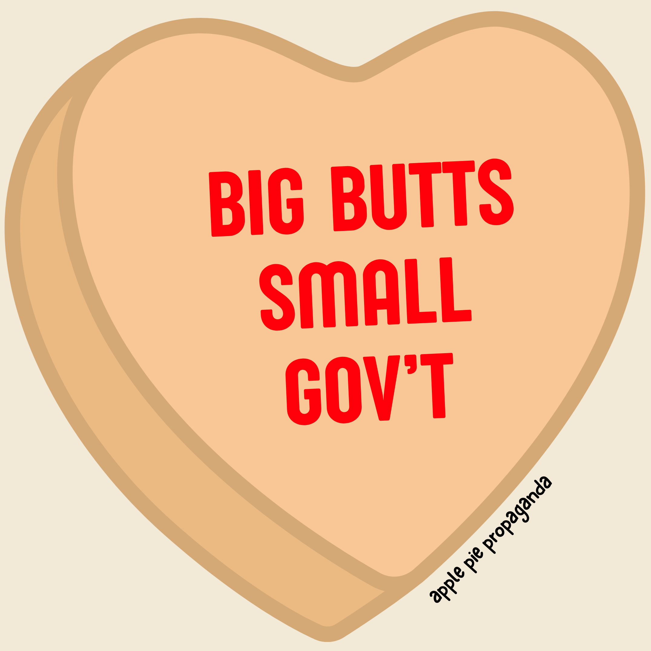 Unisex Tee 'BIG BUTTS SMALL GOV'T' product thumbnail image Unisex Tee 'BIG BUTTS SMALL GOV'T' product thumbnail image