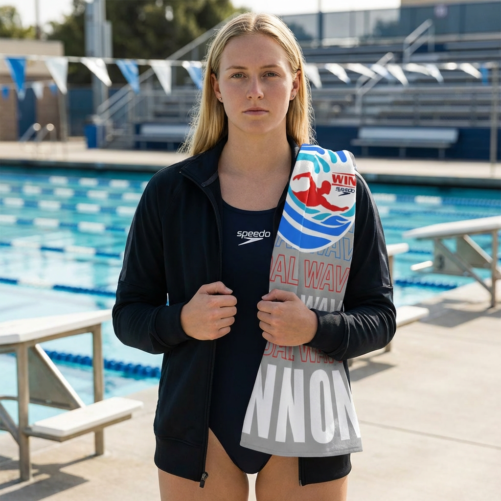 Personalized 'Tidal Wave' Beach Towel – with Custom Name product thumbnail image Personalized 'Tidal Wave' Beach Towel – with Custom Name product thumbnail image