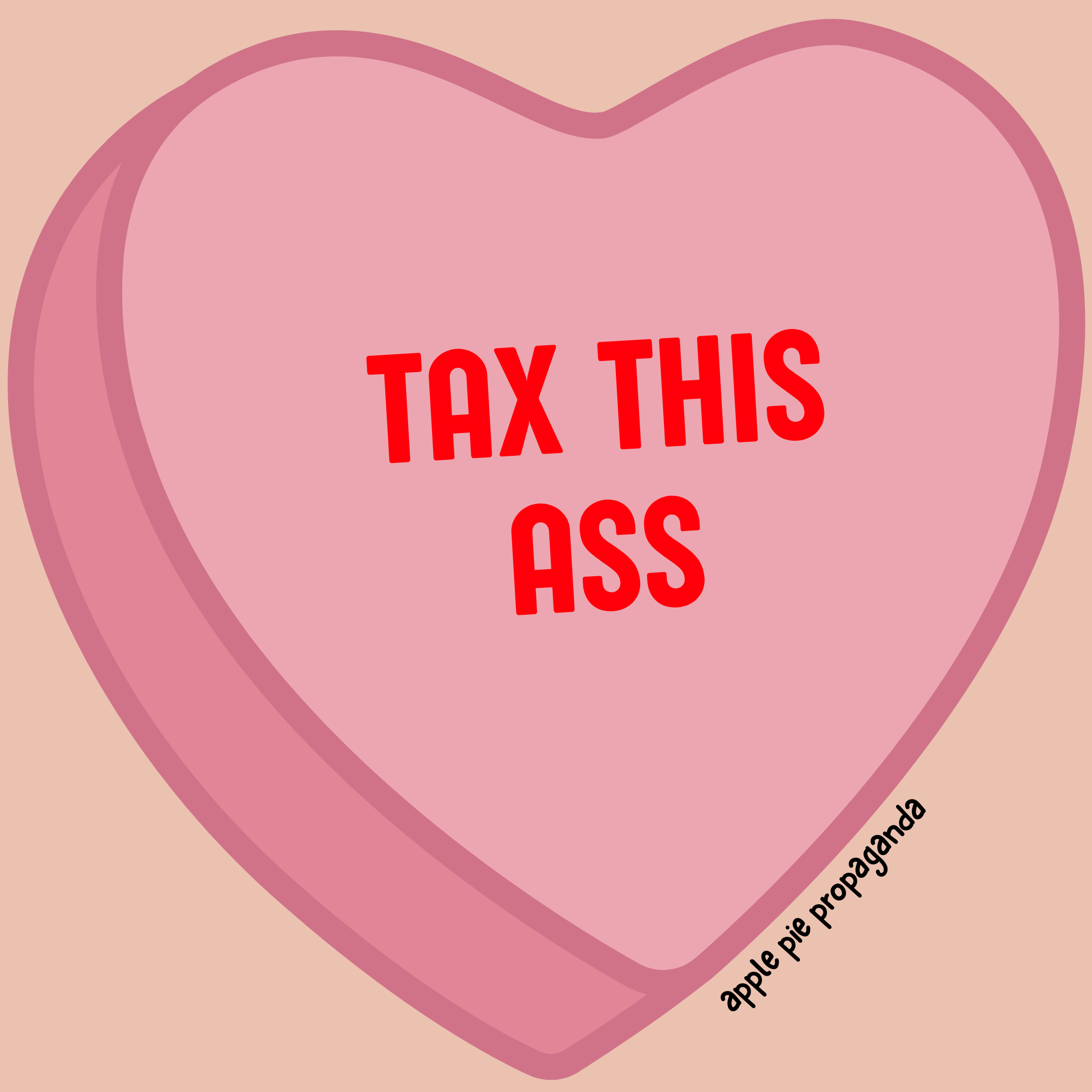 Crop Tee 'TAX THIS ASS' product thumbnail image