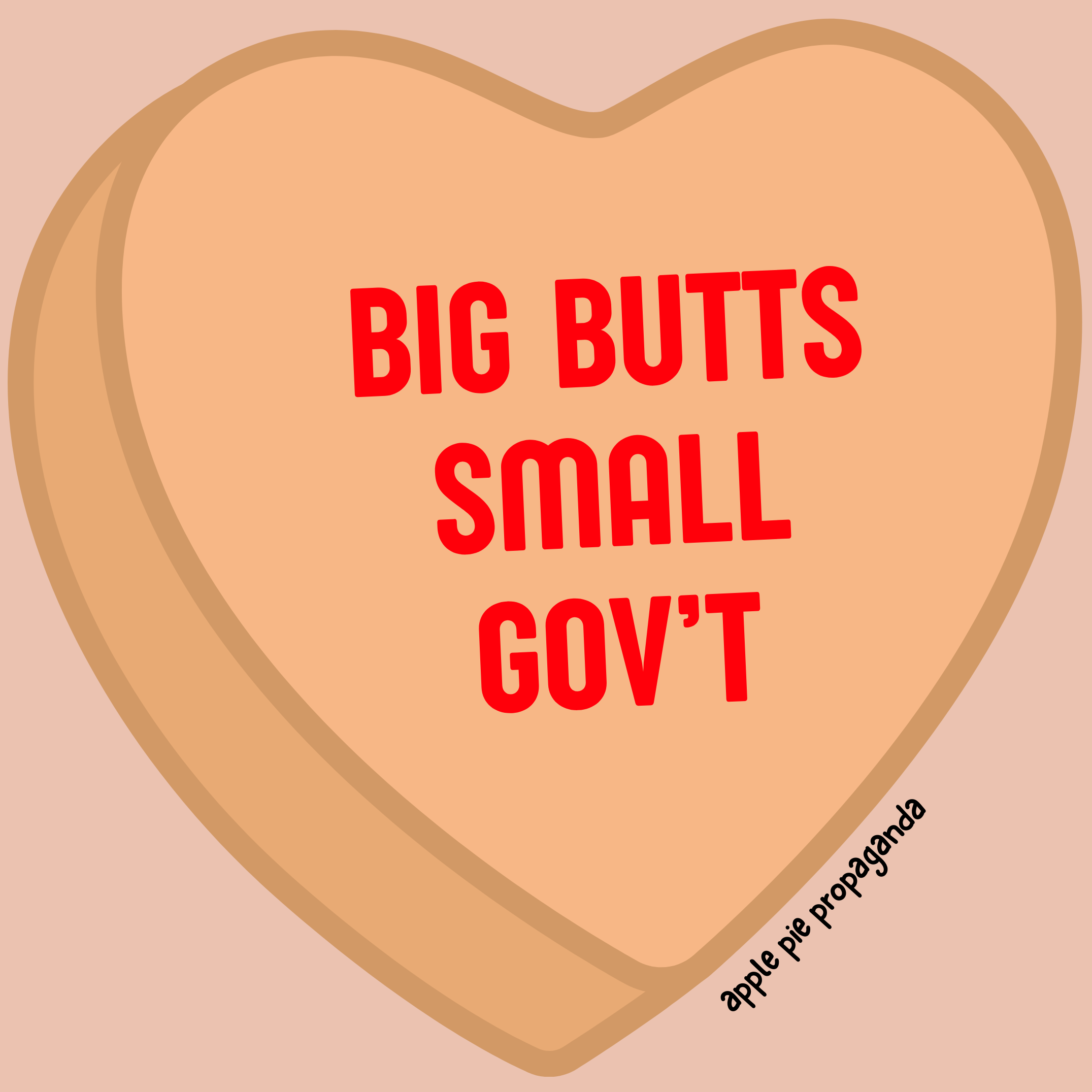 Crop Tee 'BIG BUTTS SMALL GOV'T' product thumbnail image Crop Tee 'BIG BUTTS SMALL GOV'T' product thumbnail image