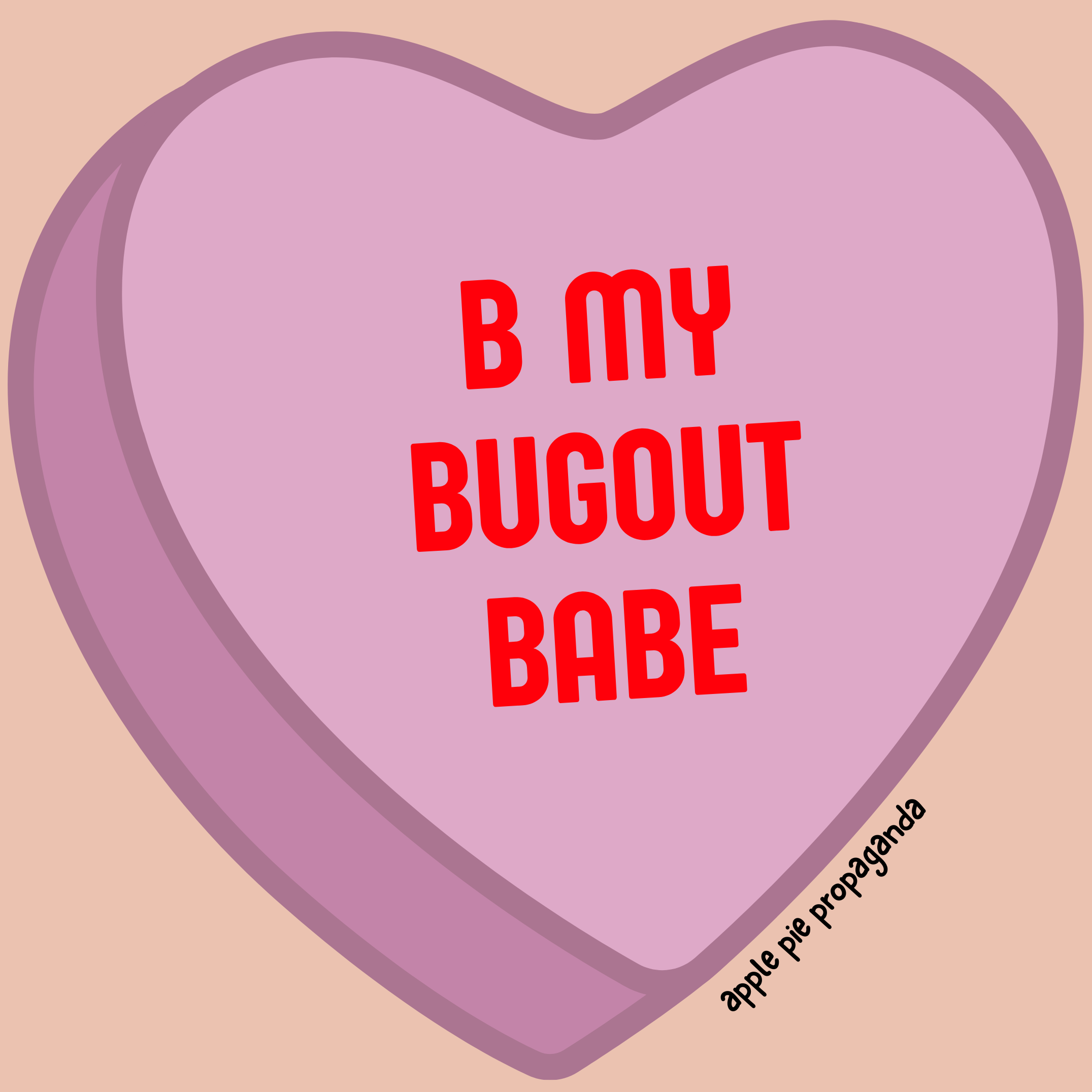 Crop Tee 'B MY BUGOUT BABE' product thumbnail image Crop Tee 'B MY BUGOUT BABE' product thumbnail image