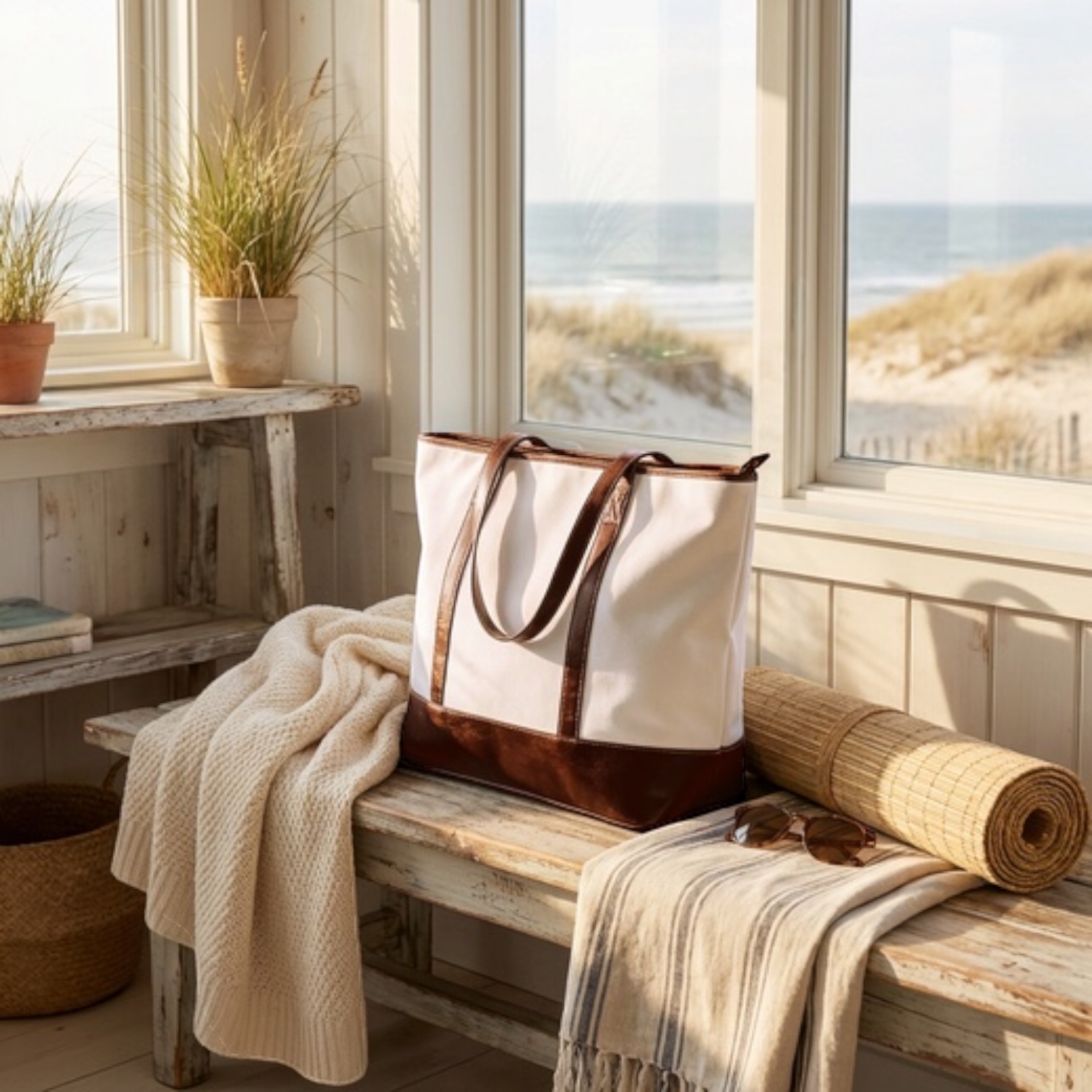 Autumn Leaves Handbag — Vintage Gold Fall Leaf Print Purse product thumbnail image