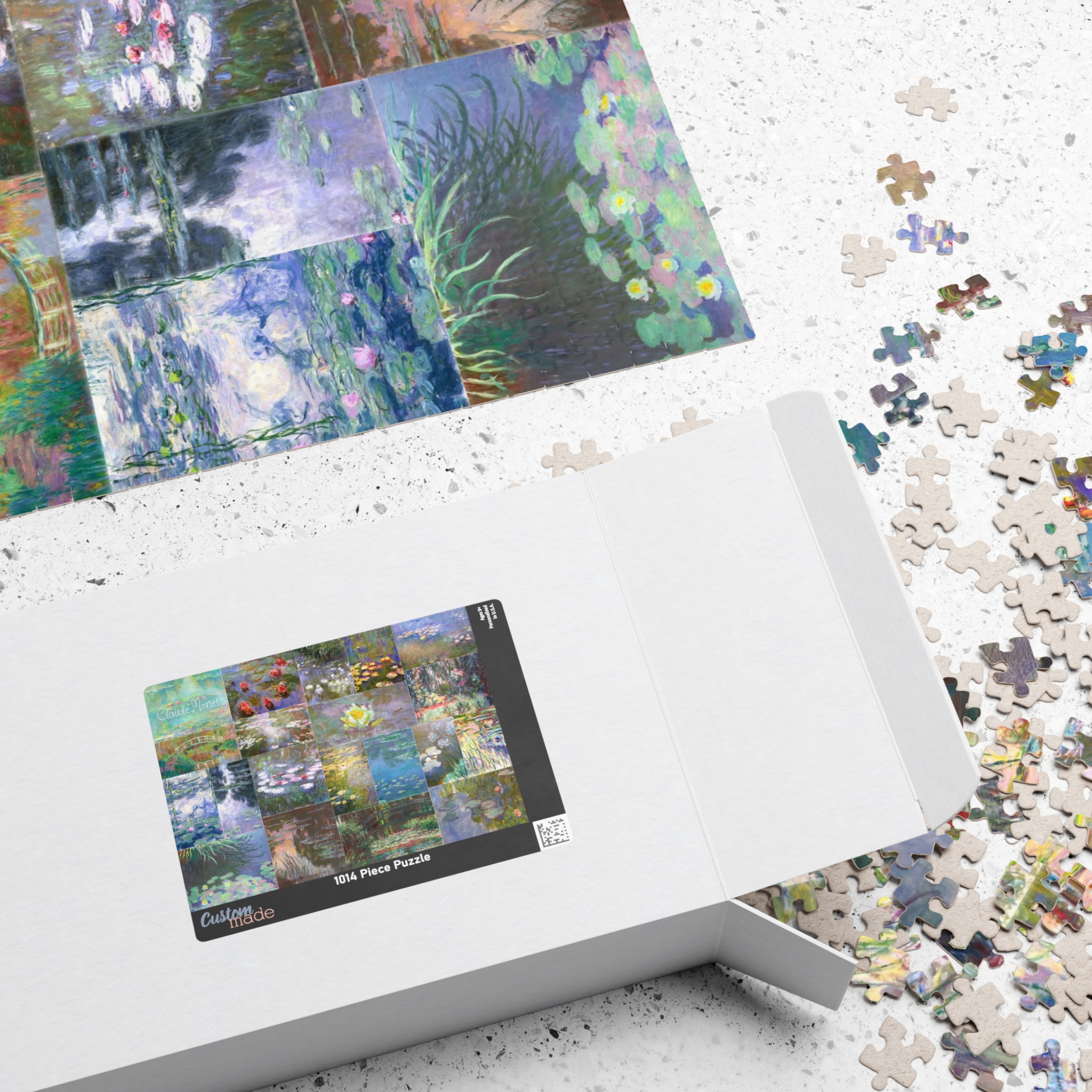 Monet Water Lilies collage Puzzle | Artistic Jigsaw Puzzle 1000 pieces product thumbnail image