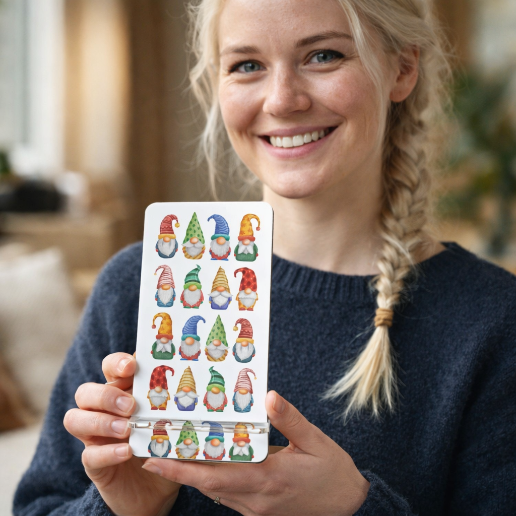 Gnomes Cell Phone Stand, Scandinavian Tomte Phone Holder product thumbnail image Gnomes Cell Phone Stand, Scandinavian Tomte Phone Holder product thumbnail image