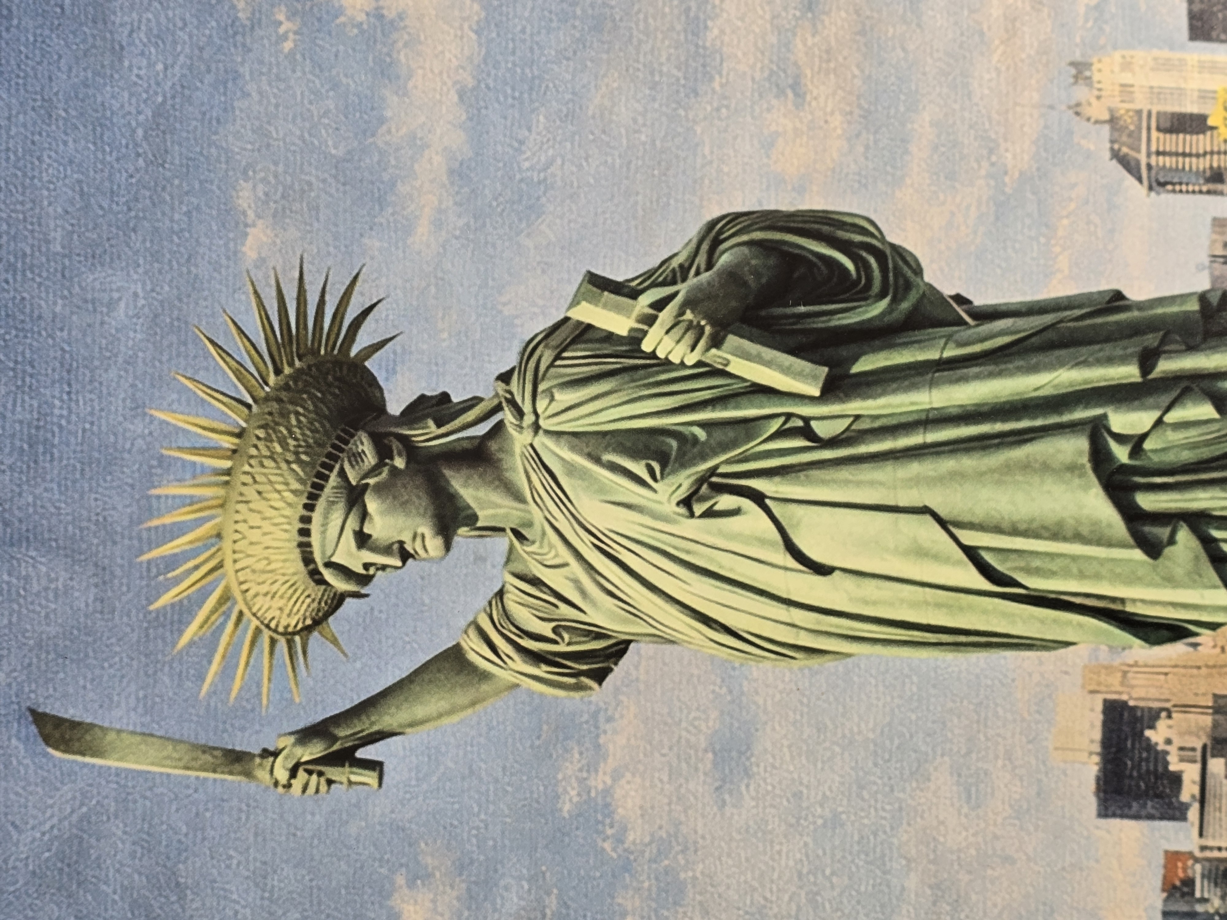 Statue of Liberty Nuevayol Satin Poster product thumbnail image