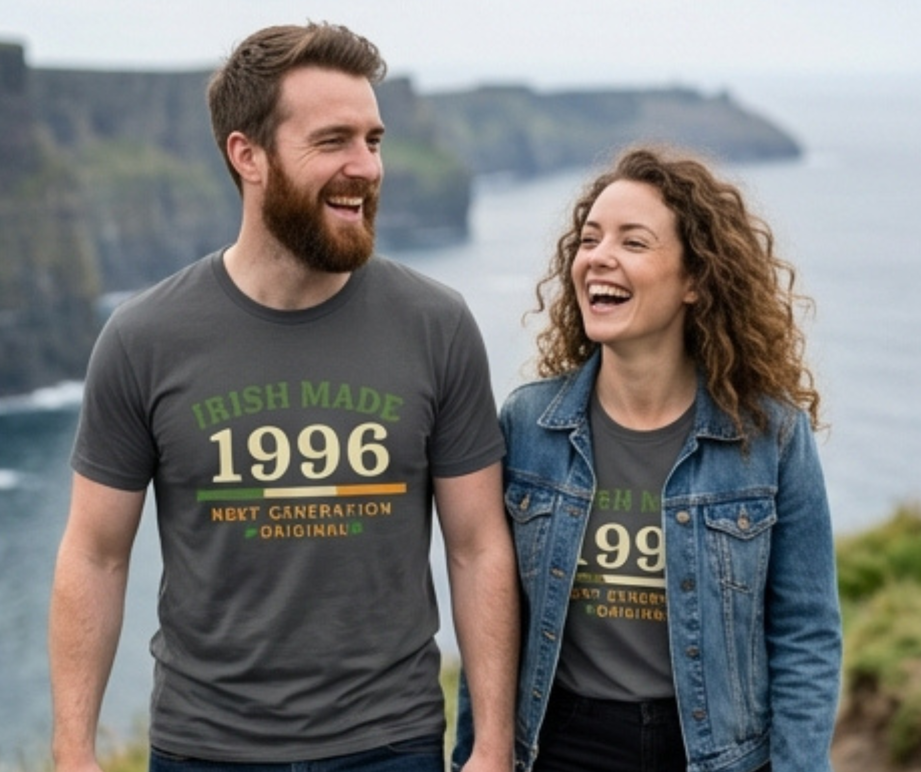 Irish Made 1996 Vintage Shamrock T-Shirt — Retro Heritage Birth Year Pride