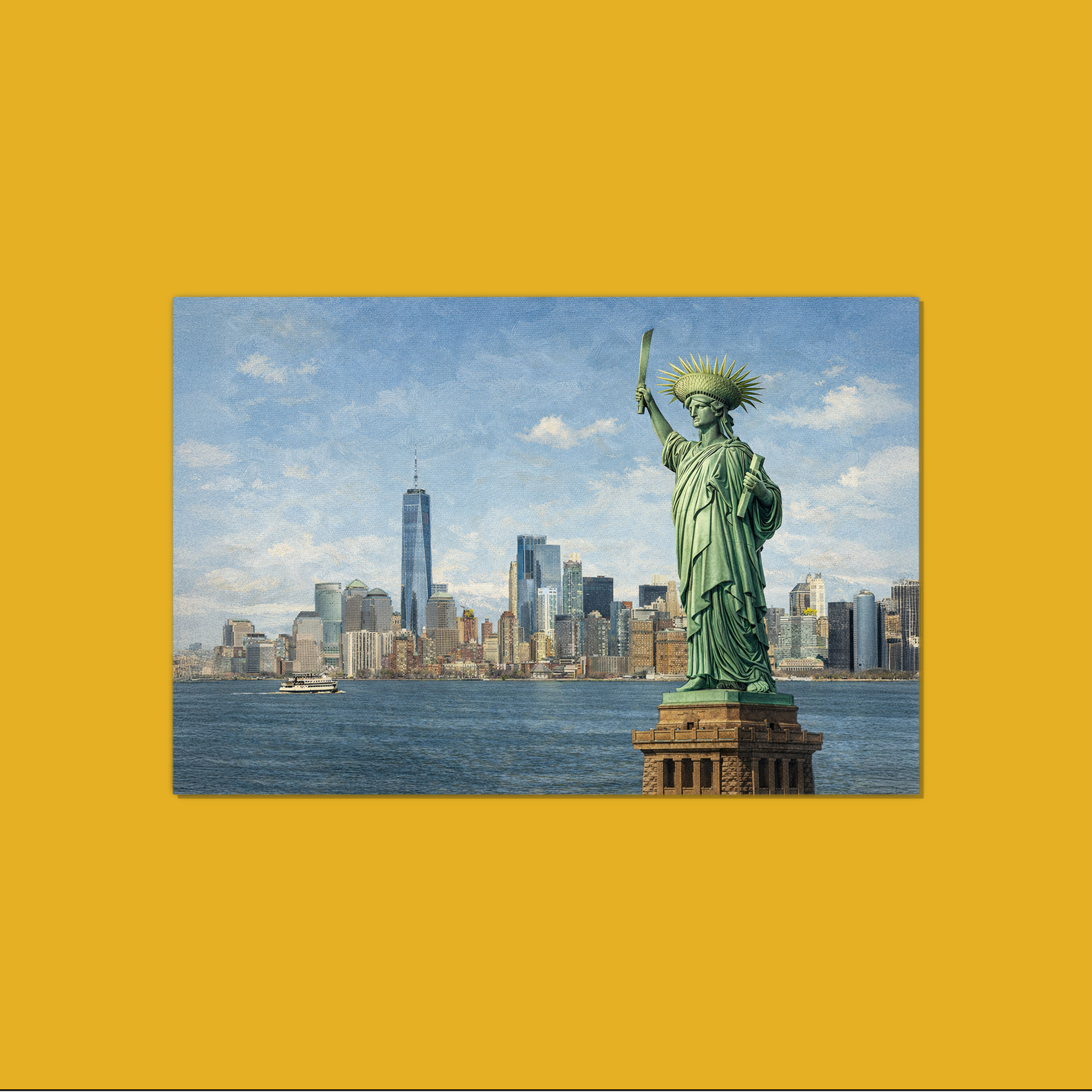 Statue of Liberty Nuevayol Satin Poster product thumbnail image