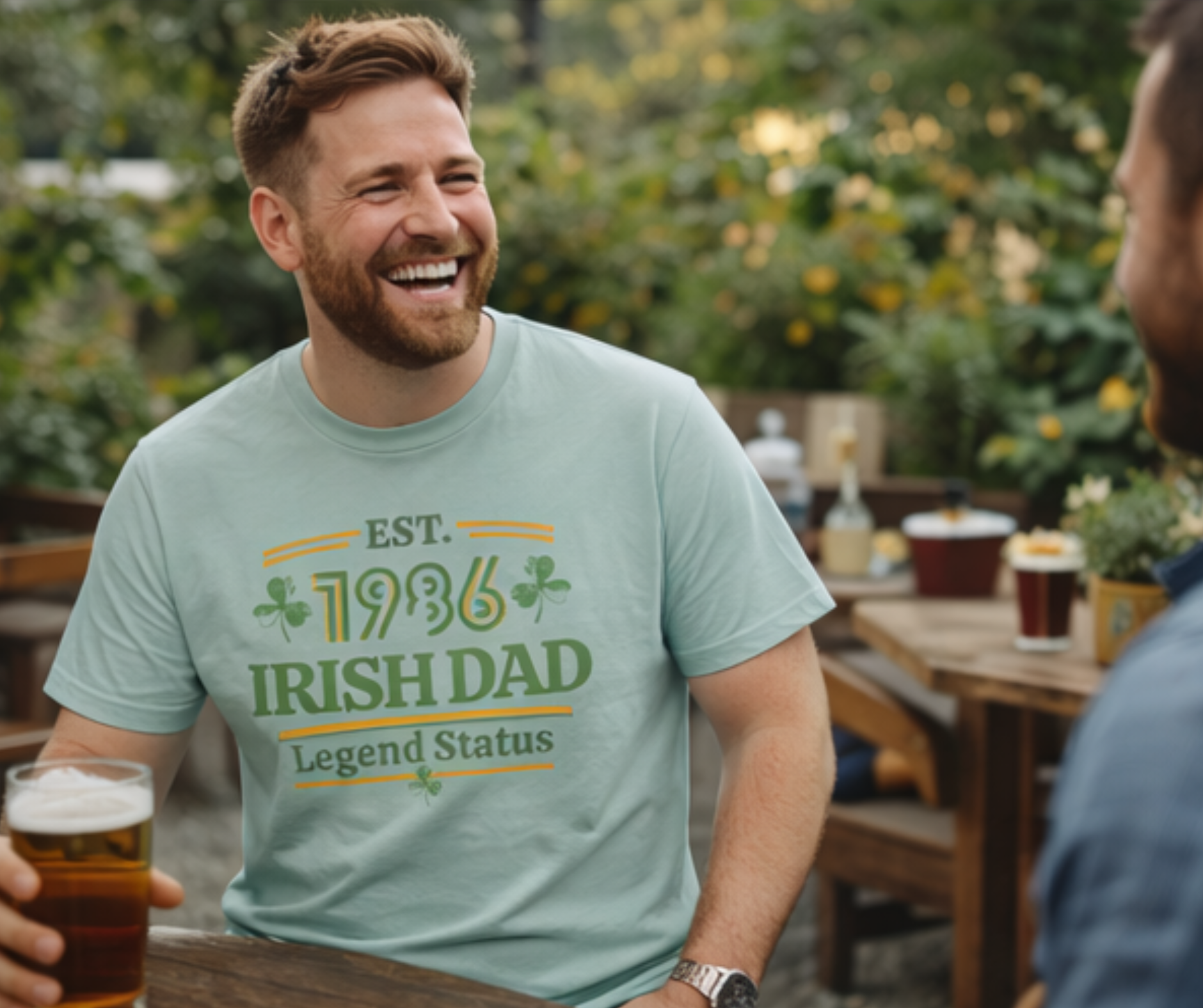 Irish Dad 1986 Tee — Legend Status | Birthday or Father's Day product thumbnail image