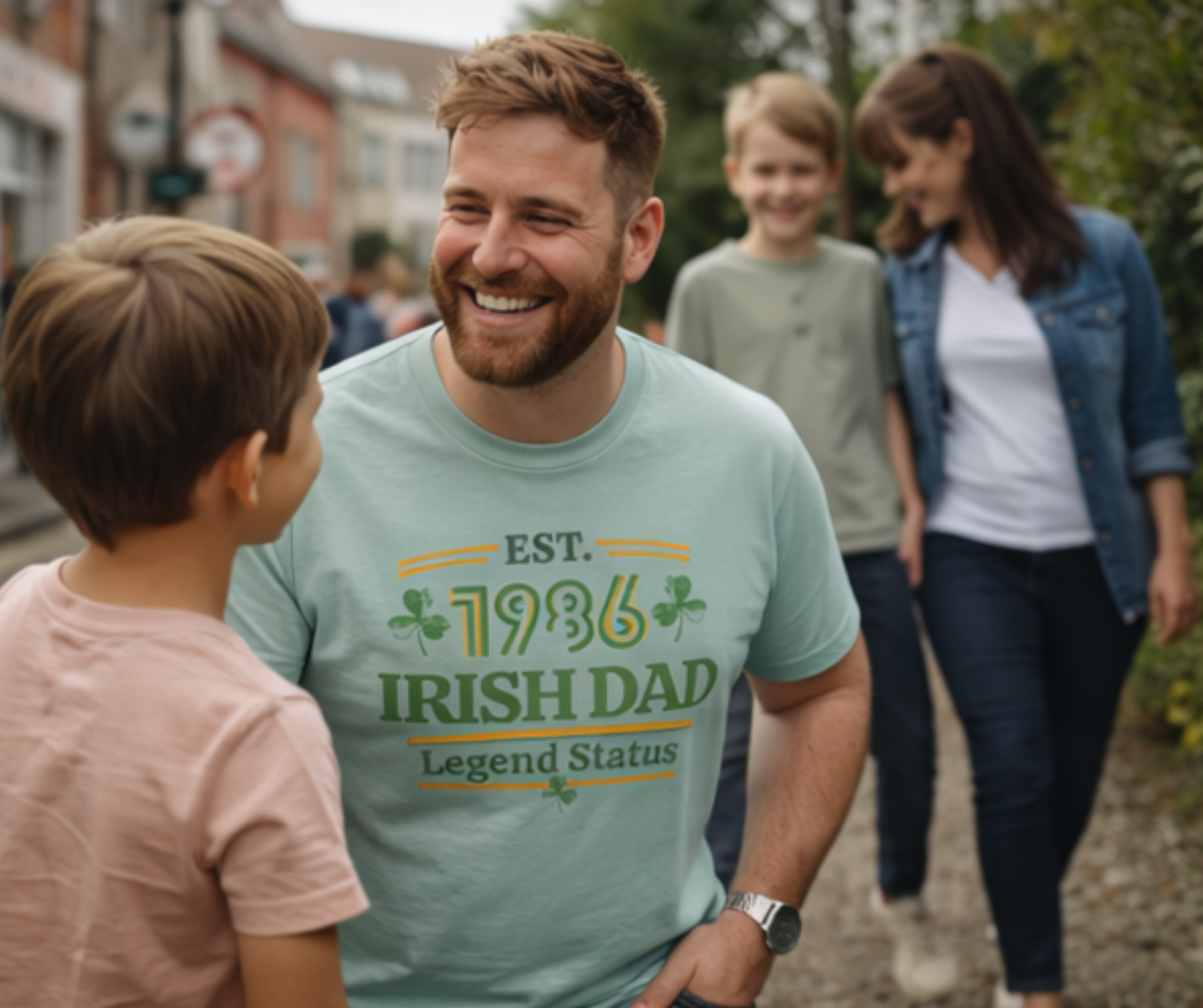 Irish Dad 1986 Tee — Legend Status | Birthday or Father's Day product thumbnail image Irish Dad 1986 Tee — Legend Status | Birthday or Father's Day product thumbnail image