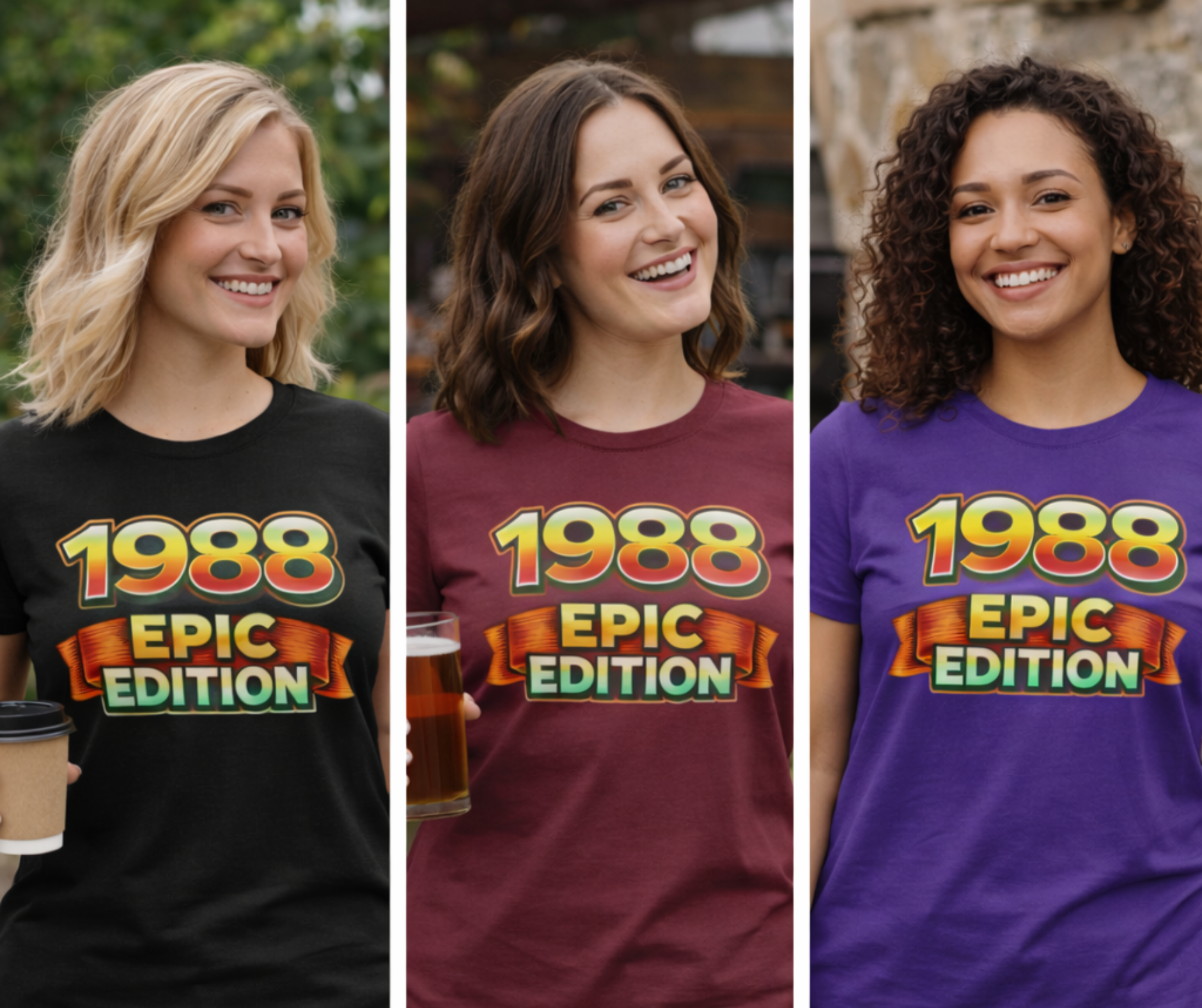 1988 Epic Edition Women's Tee — Retro Birth Year 35th Birthday Shirt