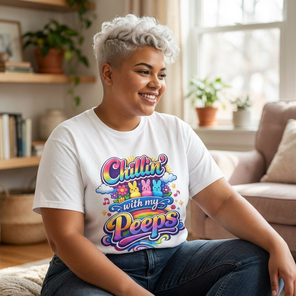 Chillin with my Unisex Garment-Dyed T-shirt