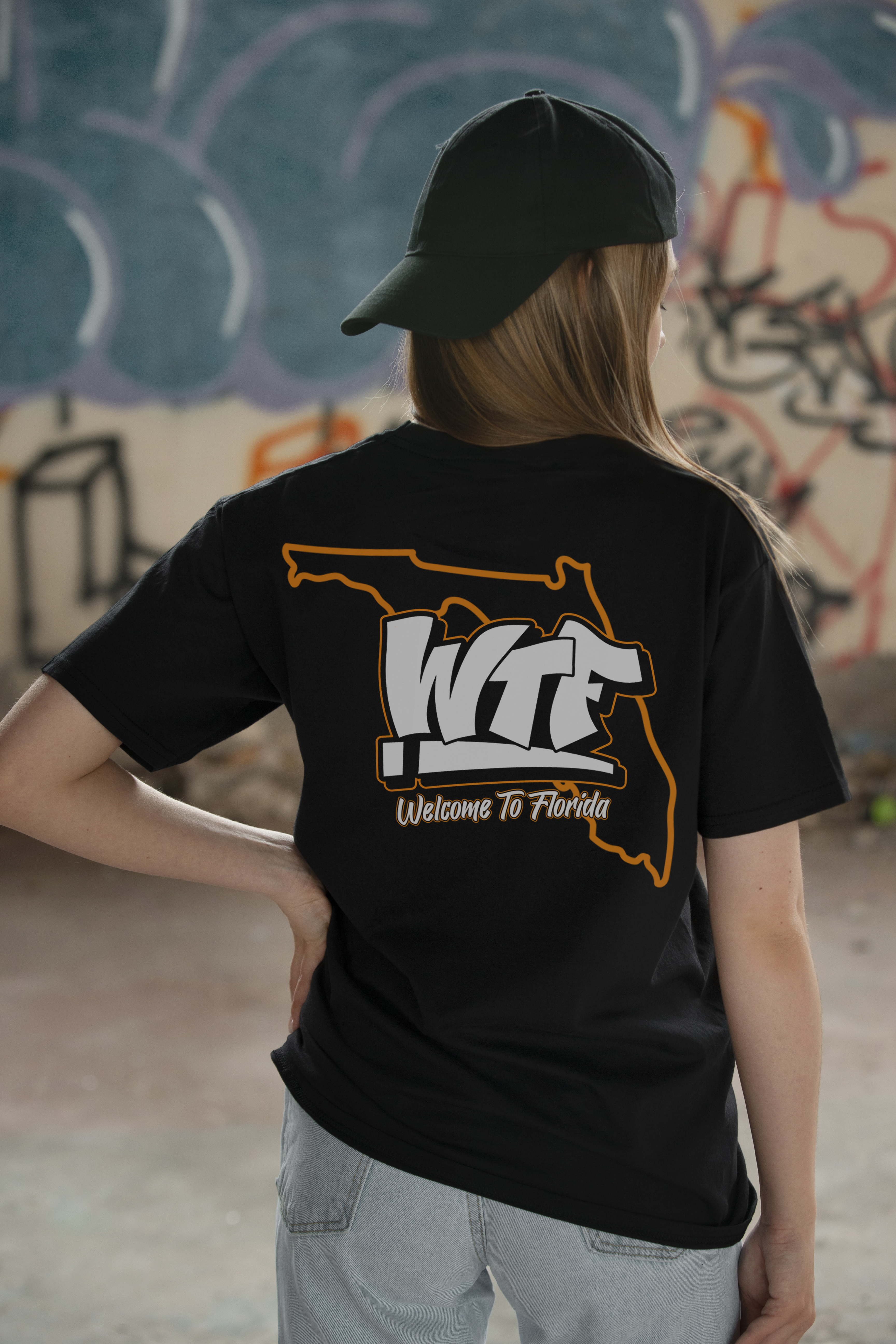 Welcome To Florida WTF Graphic Tee | Florida Outline Shirt product thumbnail image