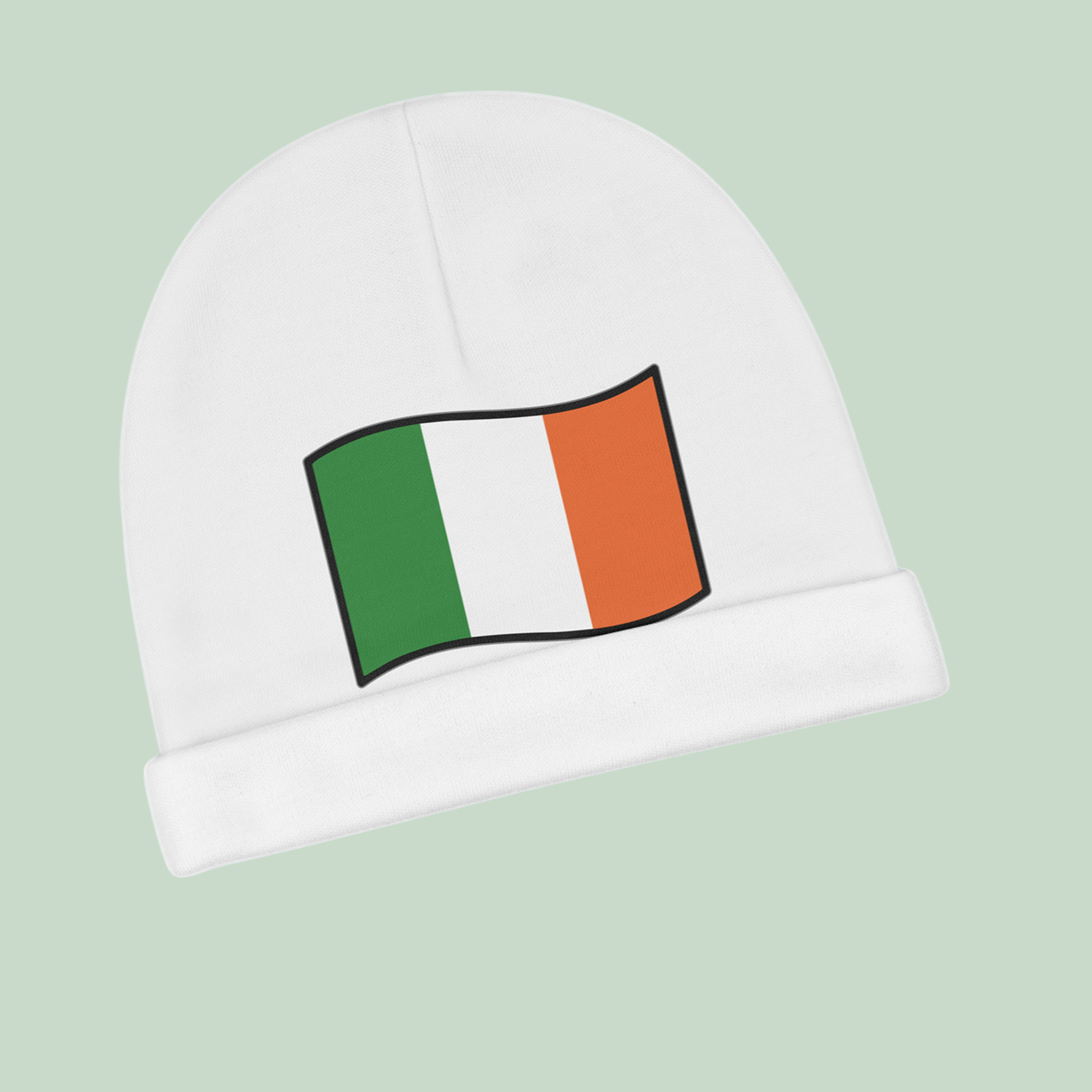 Irish Flag Baby Beanie - St. Patrick's Day Infant Hat product thumbnail image