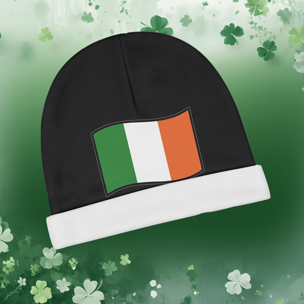 Irish Flag Baby Beanie - St. Patrick's Day Infant Hat product thumbnail image