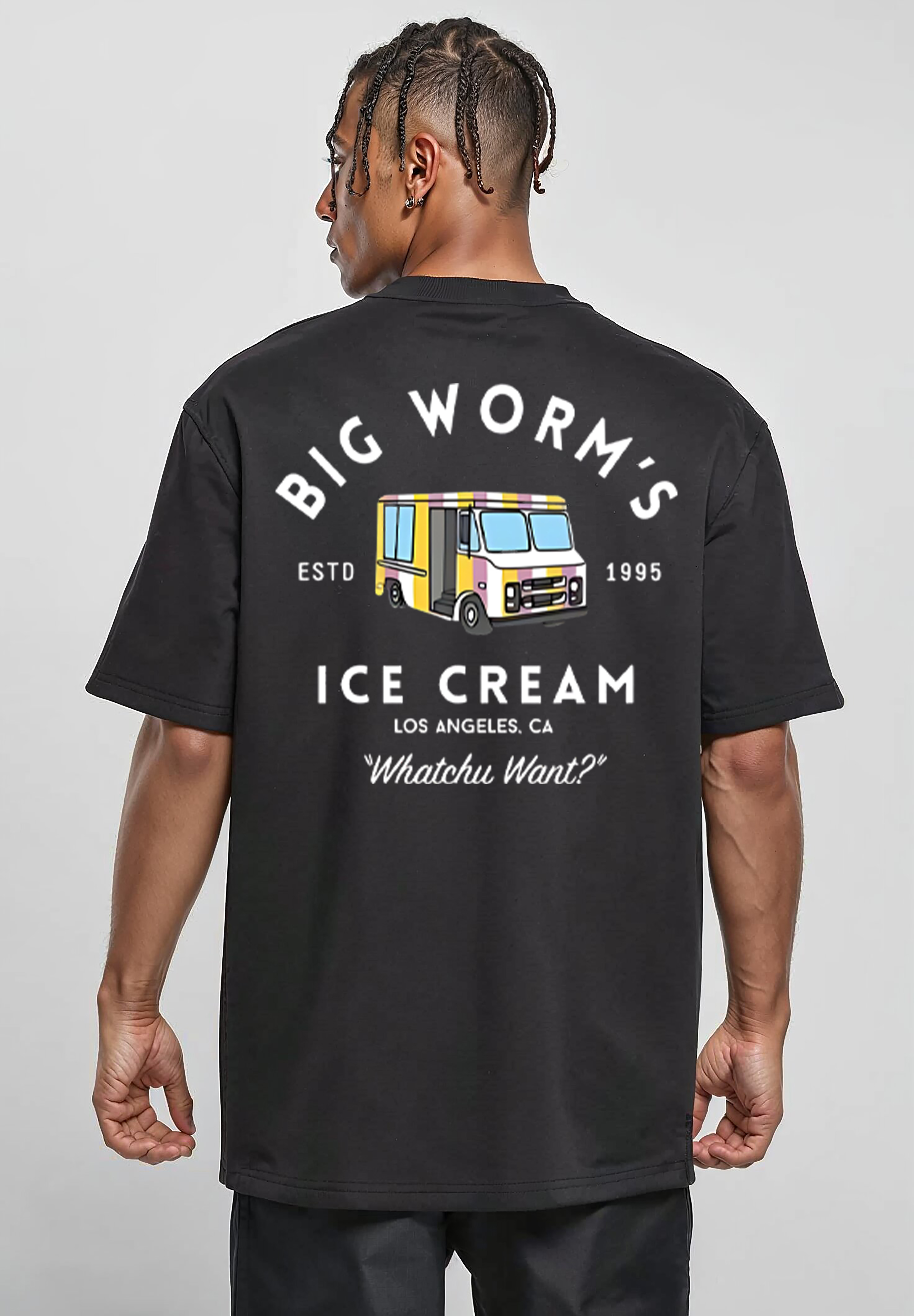 Big Worm's Ice Cream Truck T-Shirt | Ice Cream Truck Graphic Tee product thumbnail image