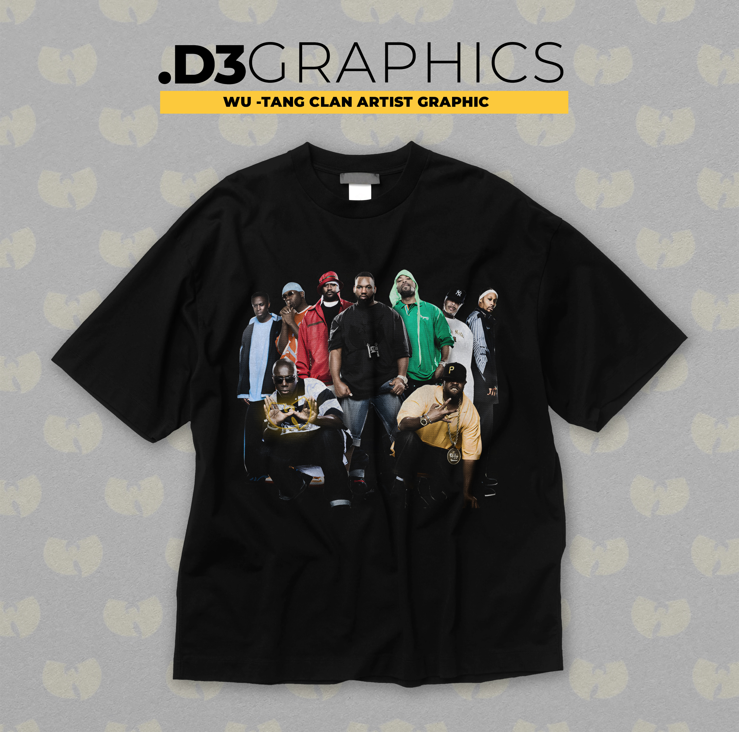 Wu  Artist Graphic Tee | Black Boxy T-Shirt product thumbnail image