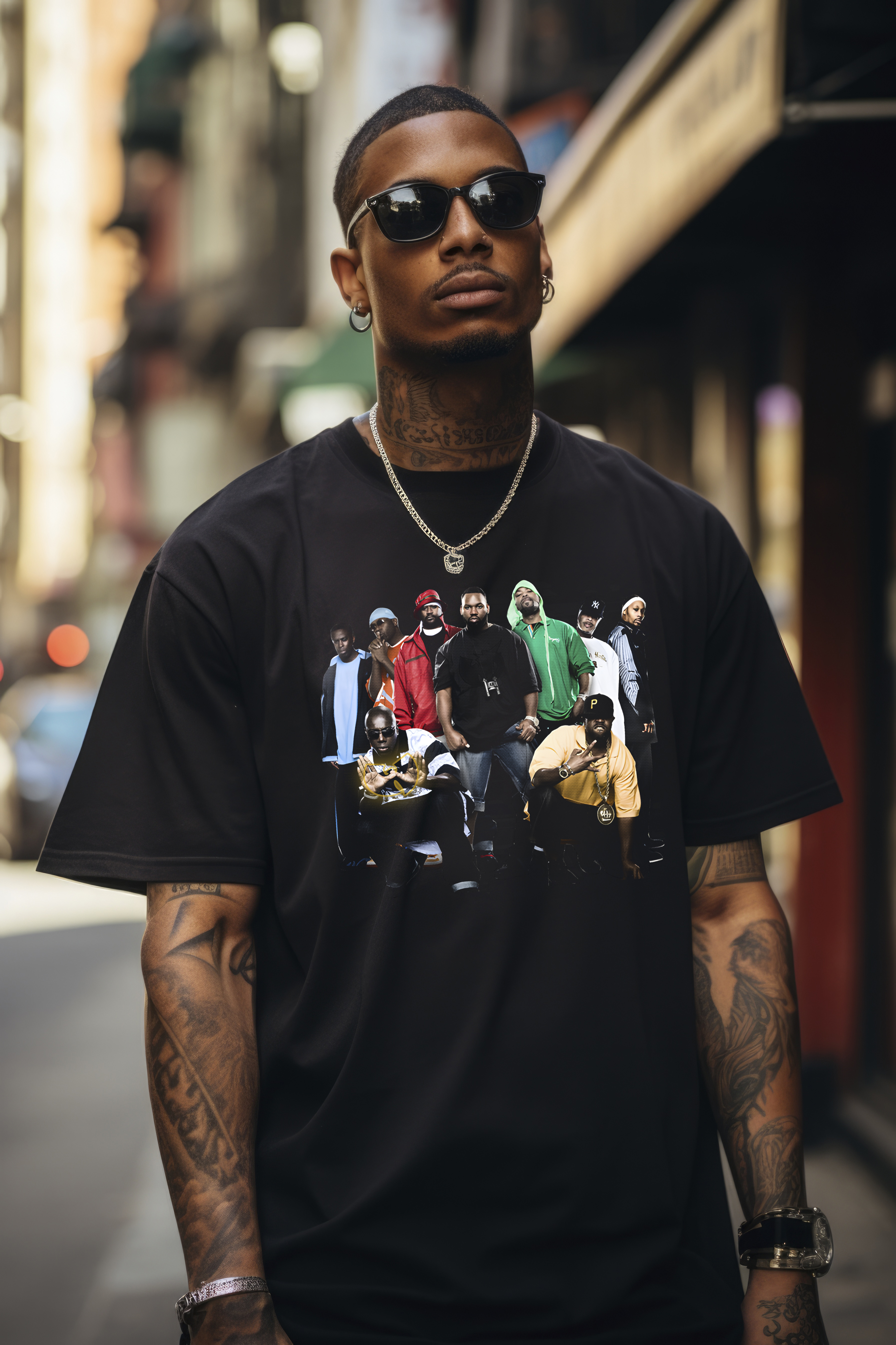 Wu  Artist Graphic Tee | Black Boxy T-Shirt product thumbnail image