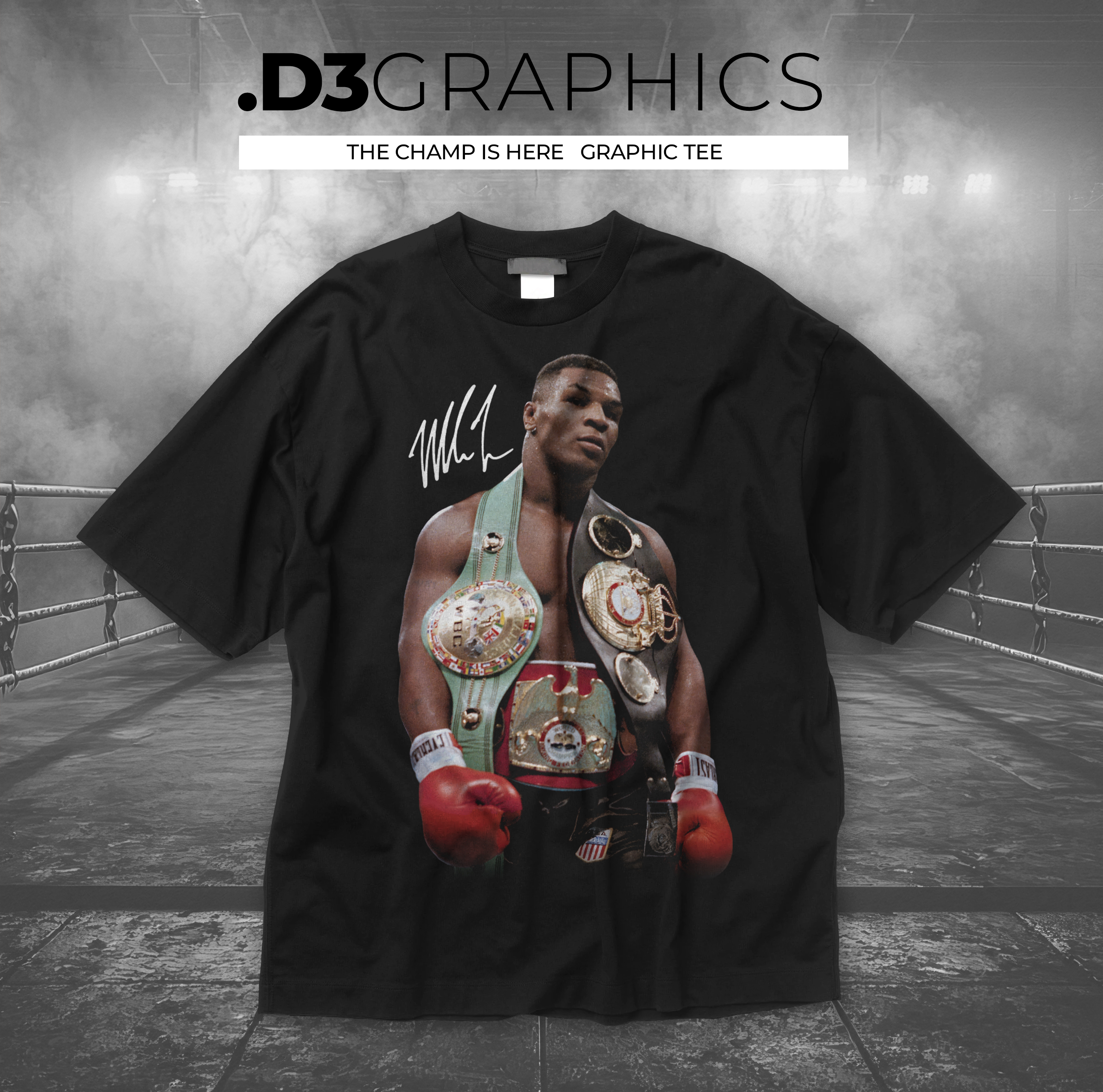 The Champ is Here Tyson Graphic Tee | Champion T-Shirt product thumbnail image The Champ is Here Tyson Graphic Tee | Champion T-Shirt product thumbnail image