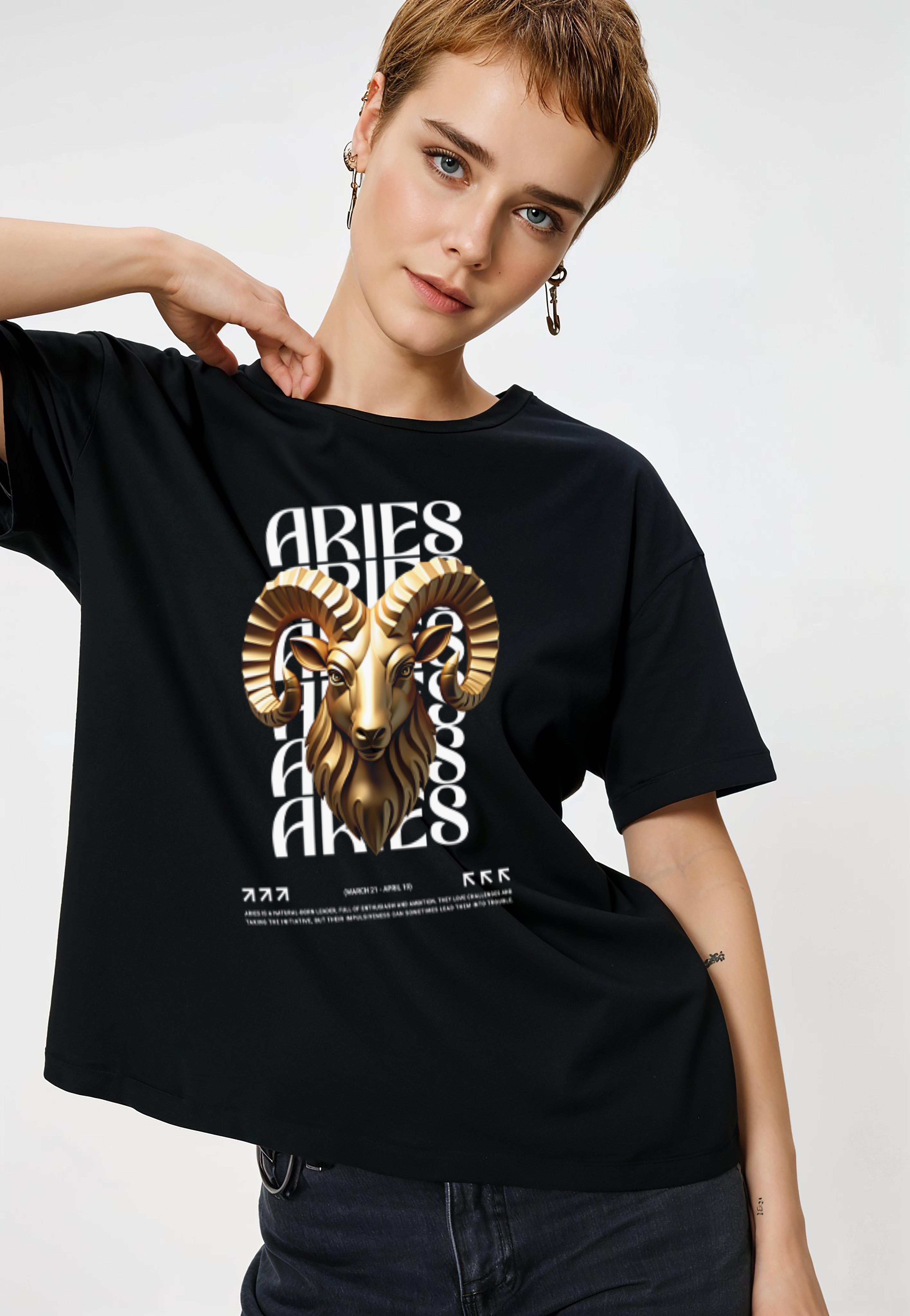 Zodiac Sign T Shirt, Astrology Tee, Horoscope Shirt, Star Sign Top, Celestial Clothing product thumbnail image