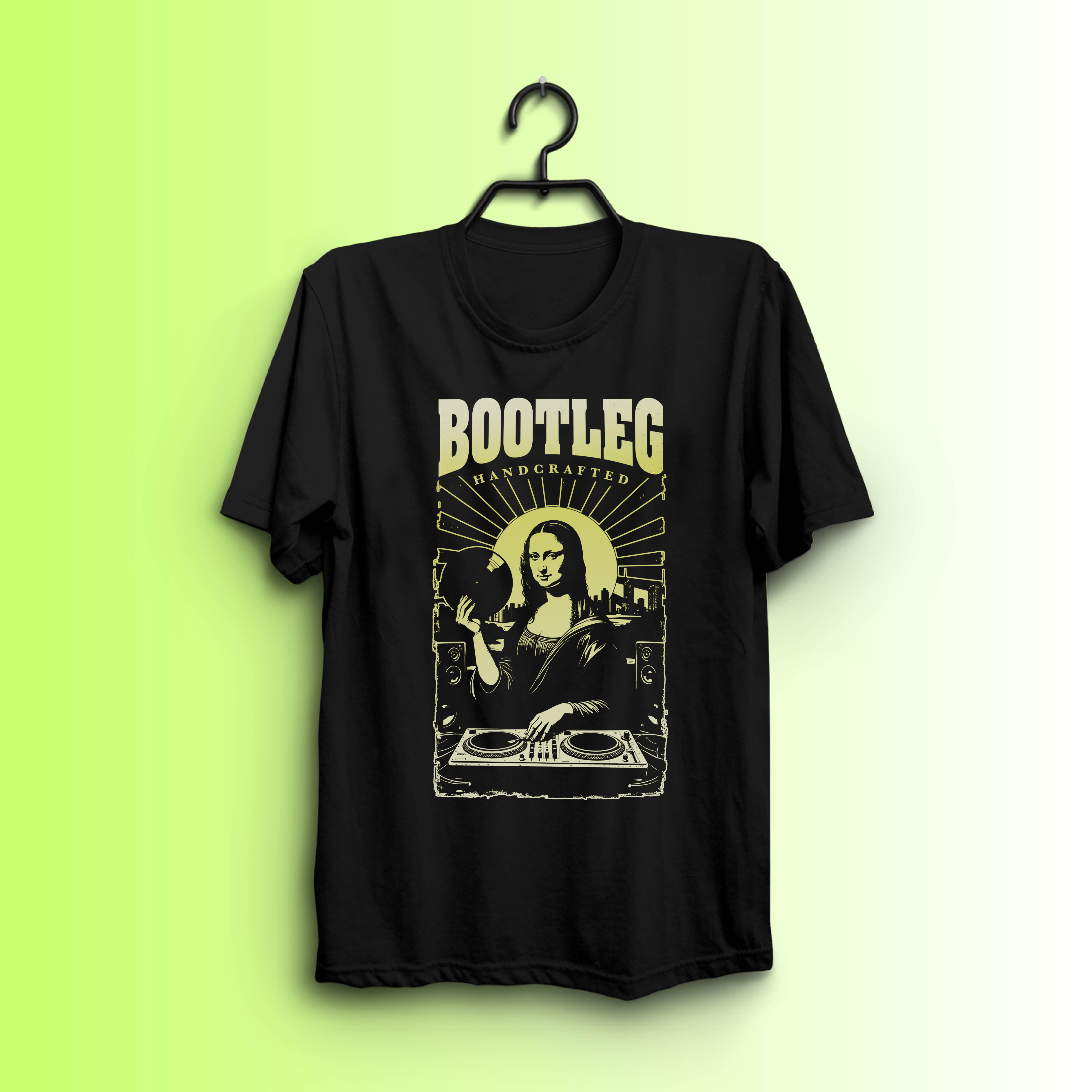 Mrs. Lisa Bootleg Handcrafted DJ T Shirt Unisex Short Sleeve , Vintage Music Shirt, Gift for Music Lovers, Festival Apparel, Casual Streetwear product thumbnail image