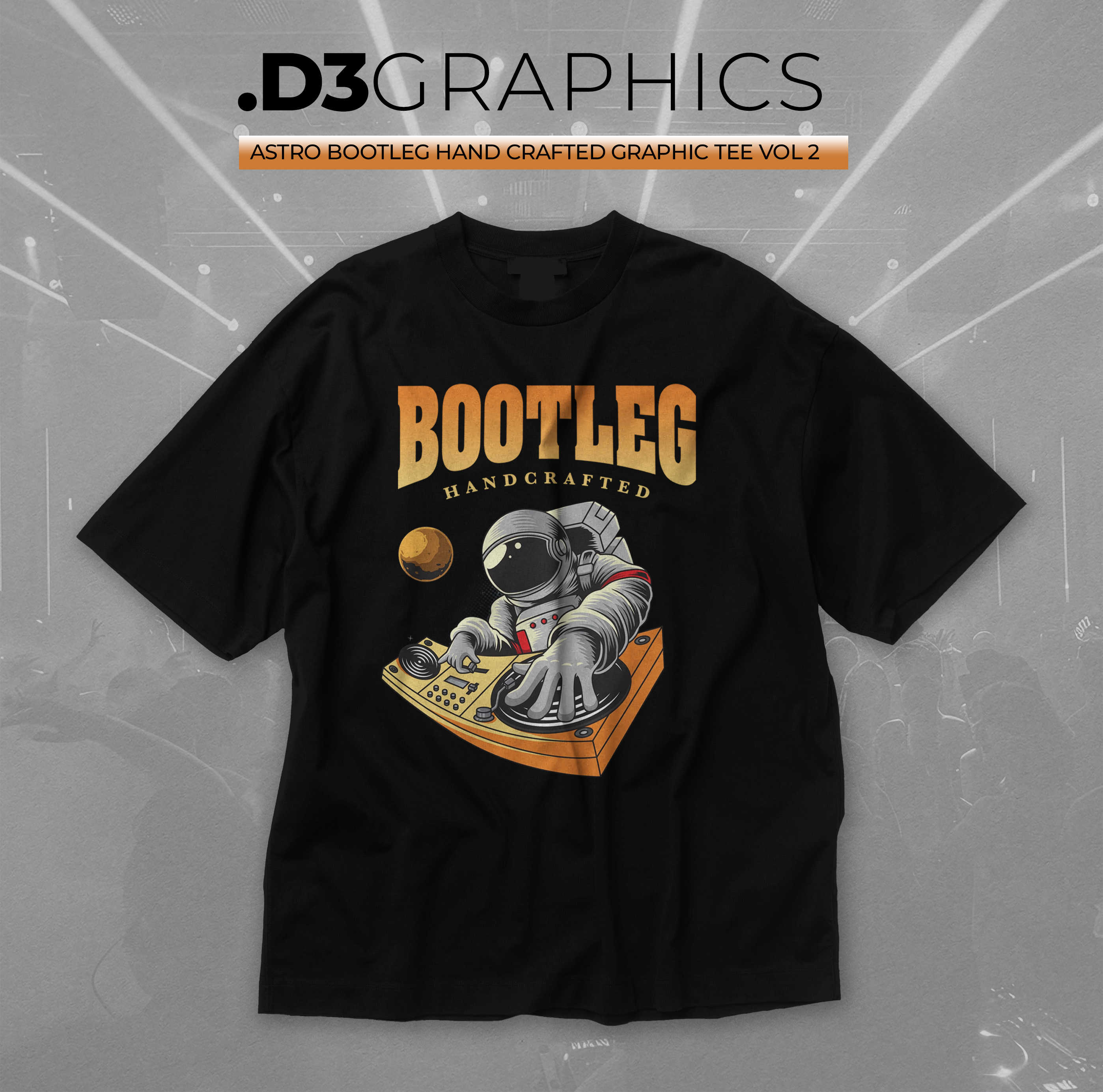 Astro DJ T-Shirt, Graphic Tee, Music Lover Gift, Space Themed Shirt, Unisex Retro Top